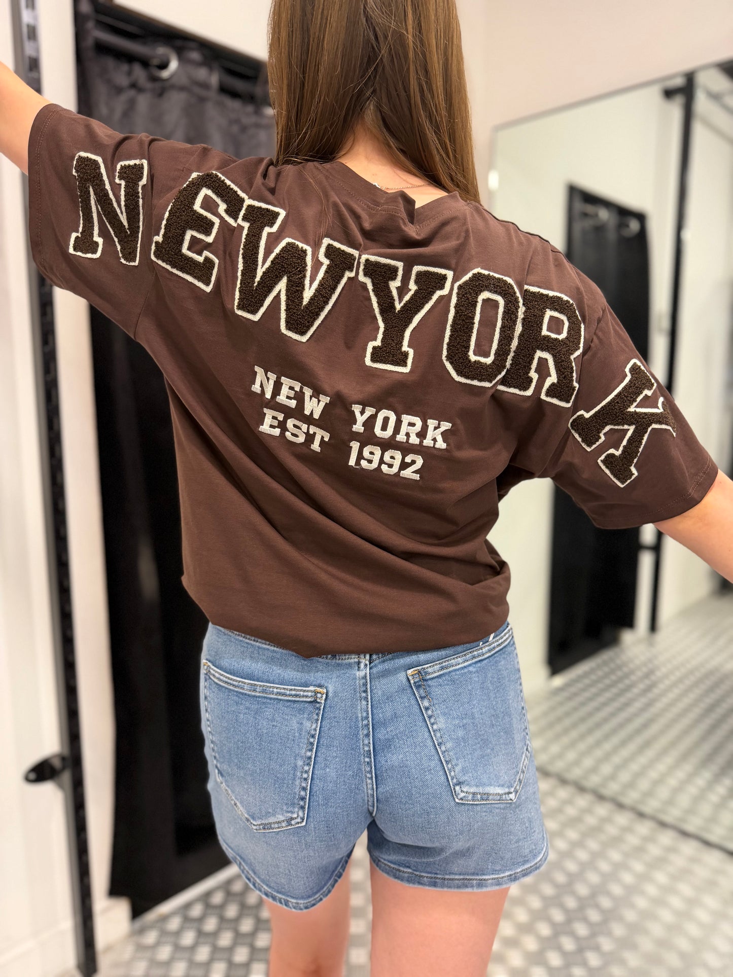 New york brown tshirt