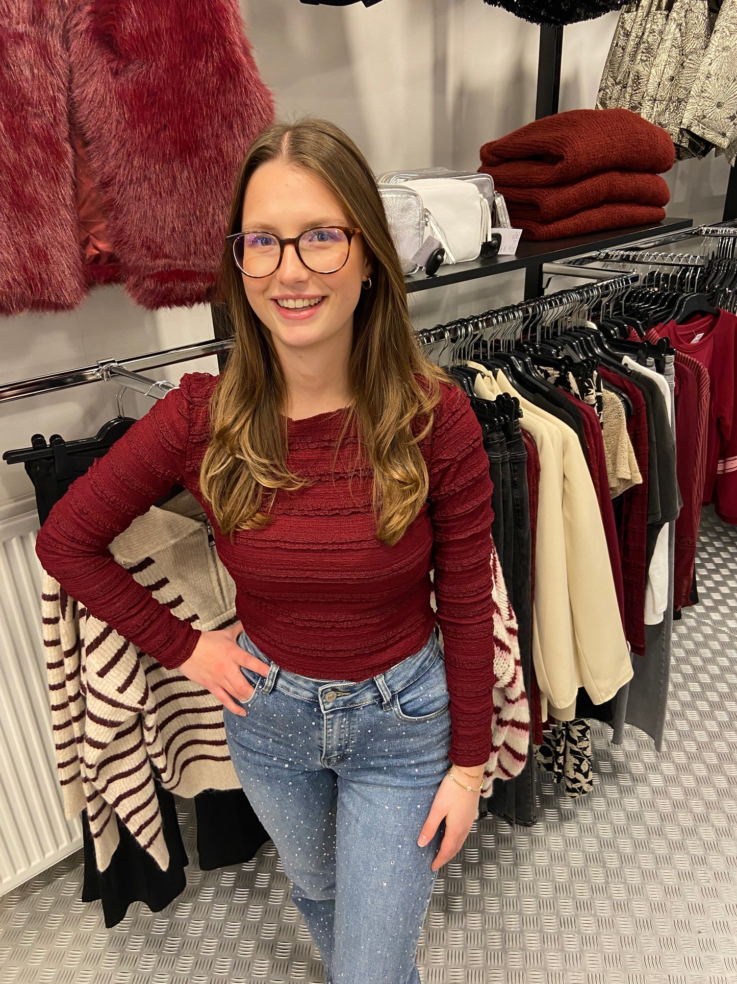 Bordeaux fluffy body