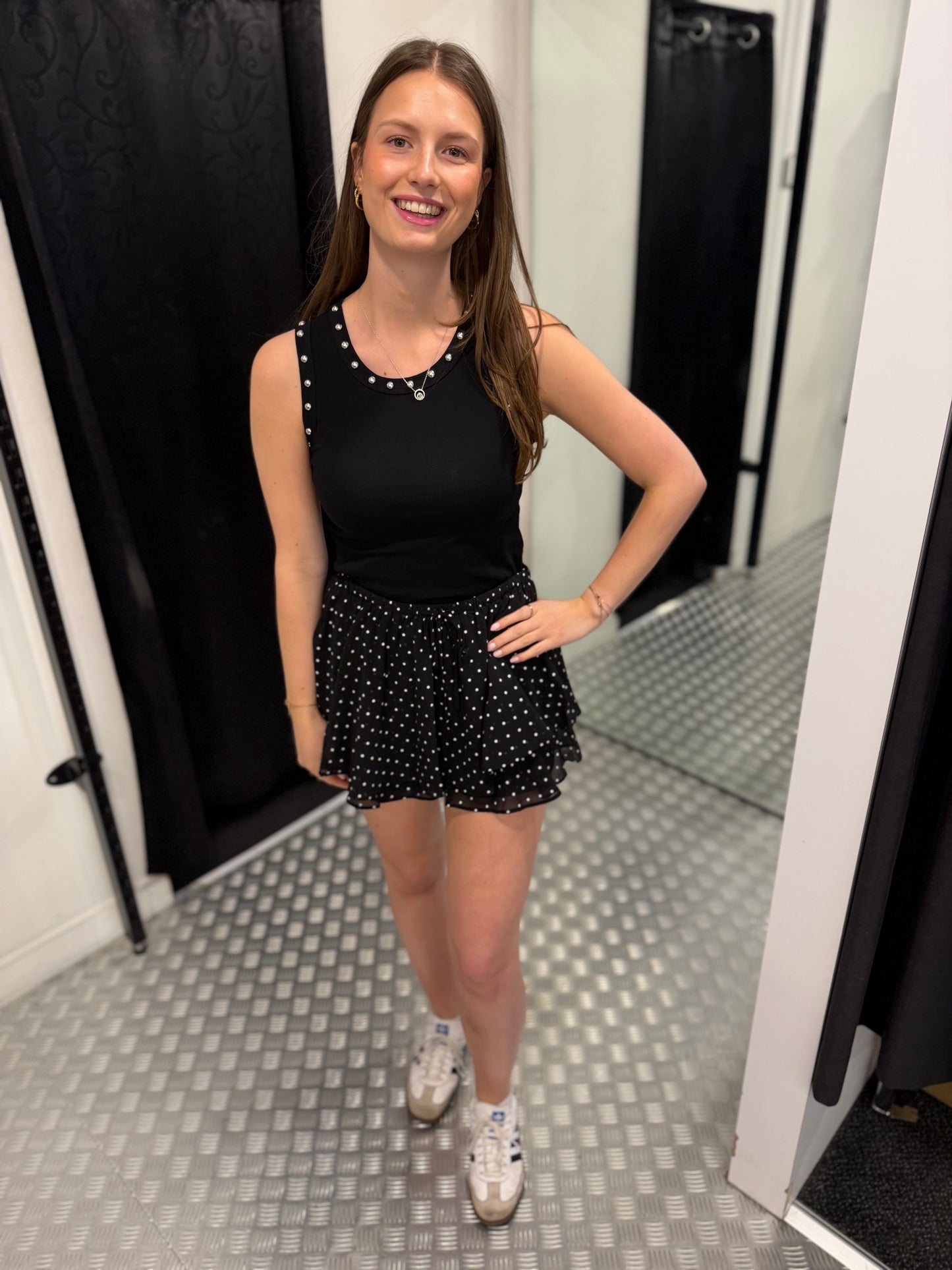 Black top studs