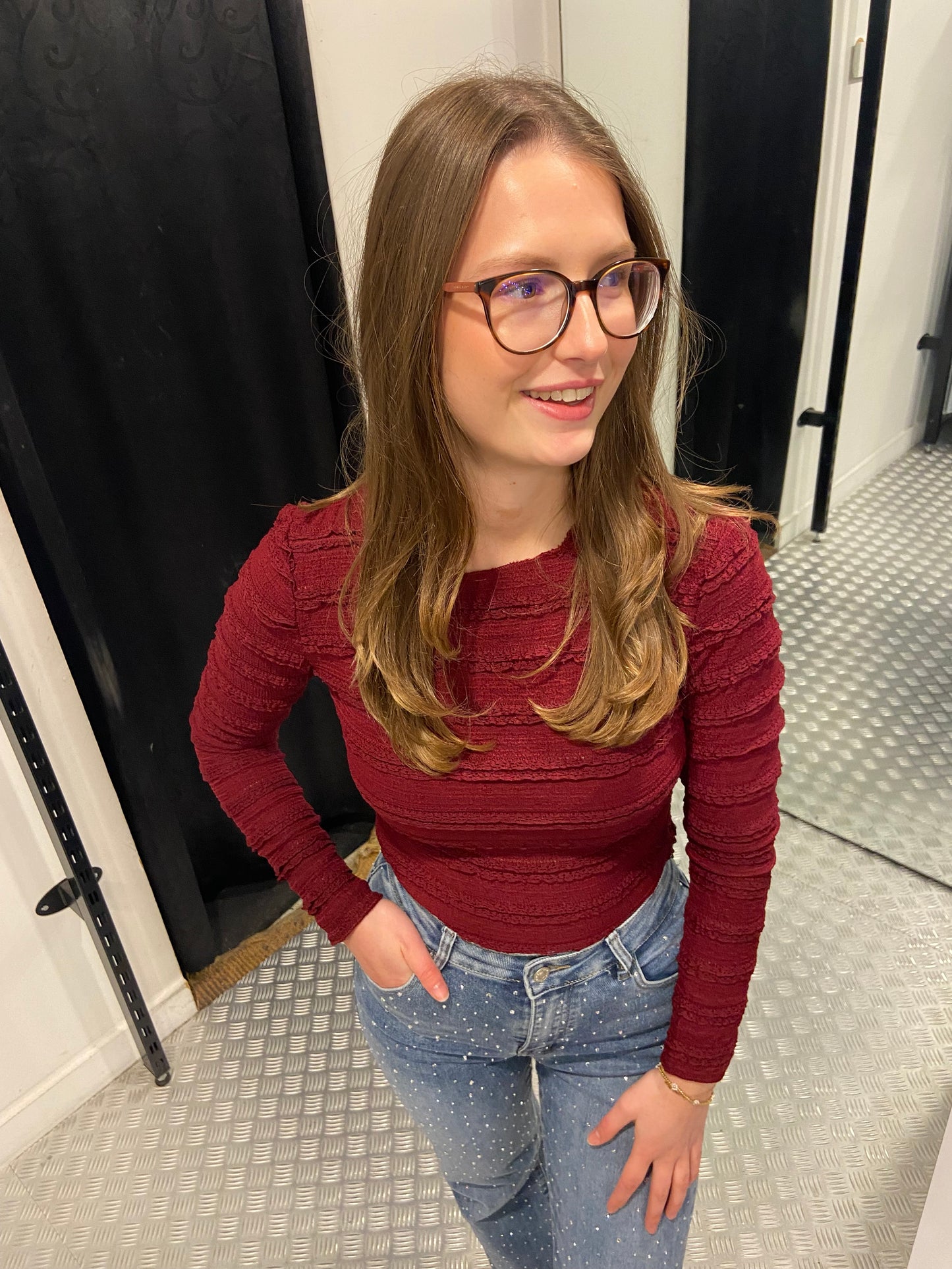 Bordeaux fluffy body