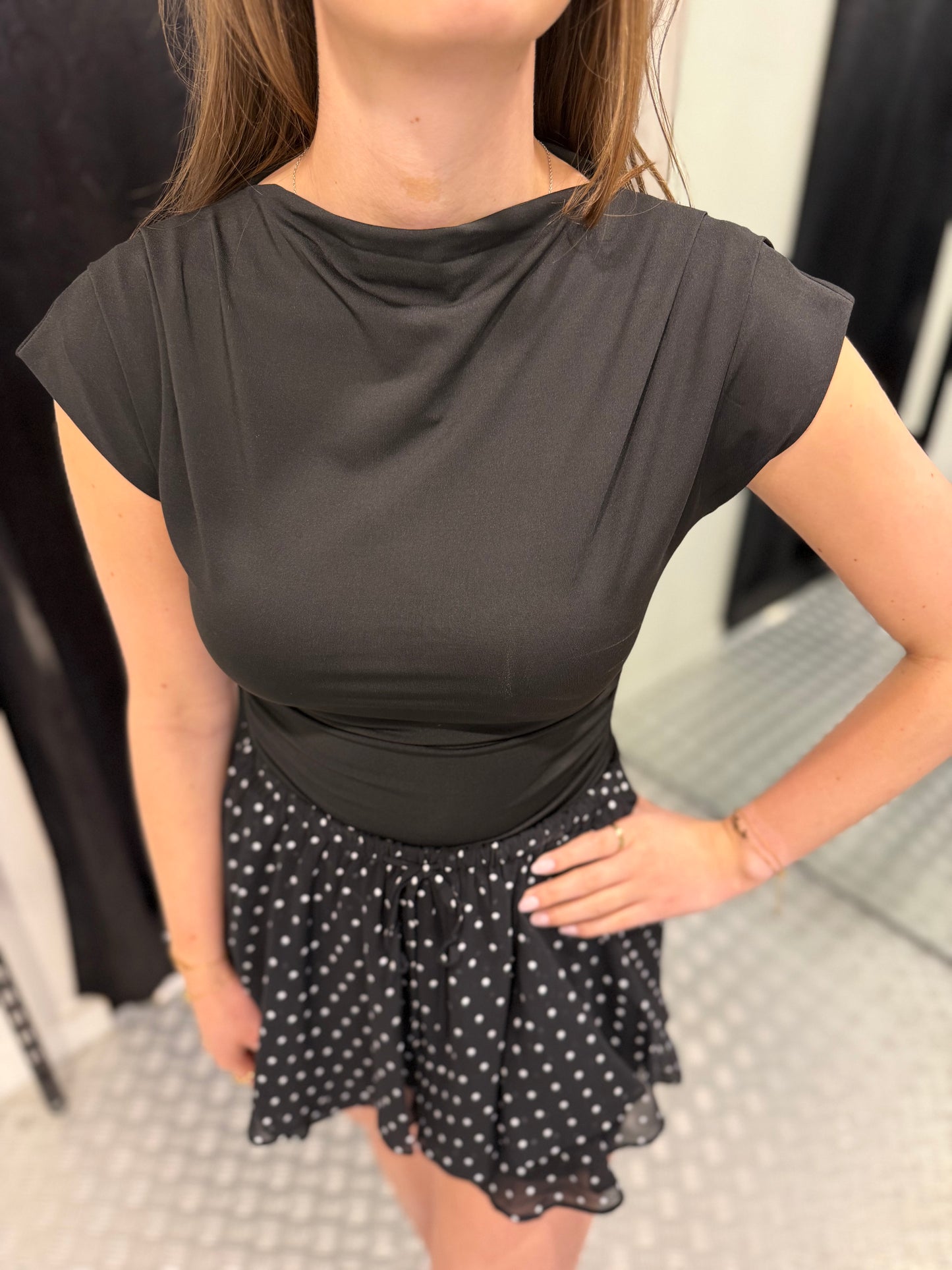 Brown body top
