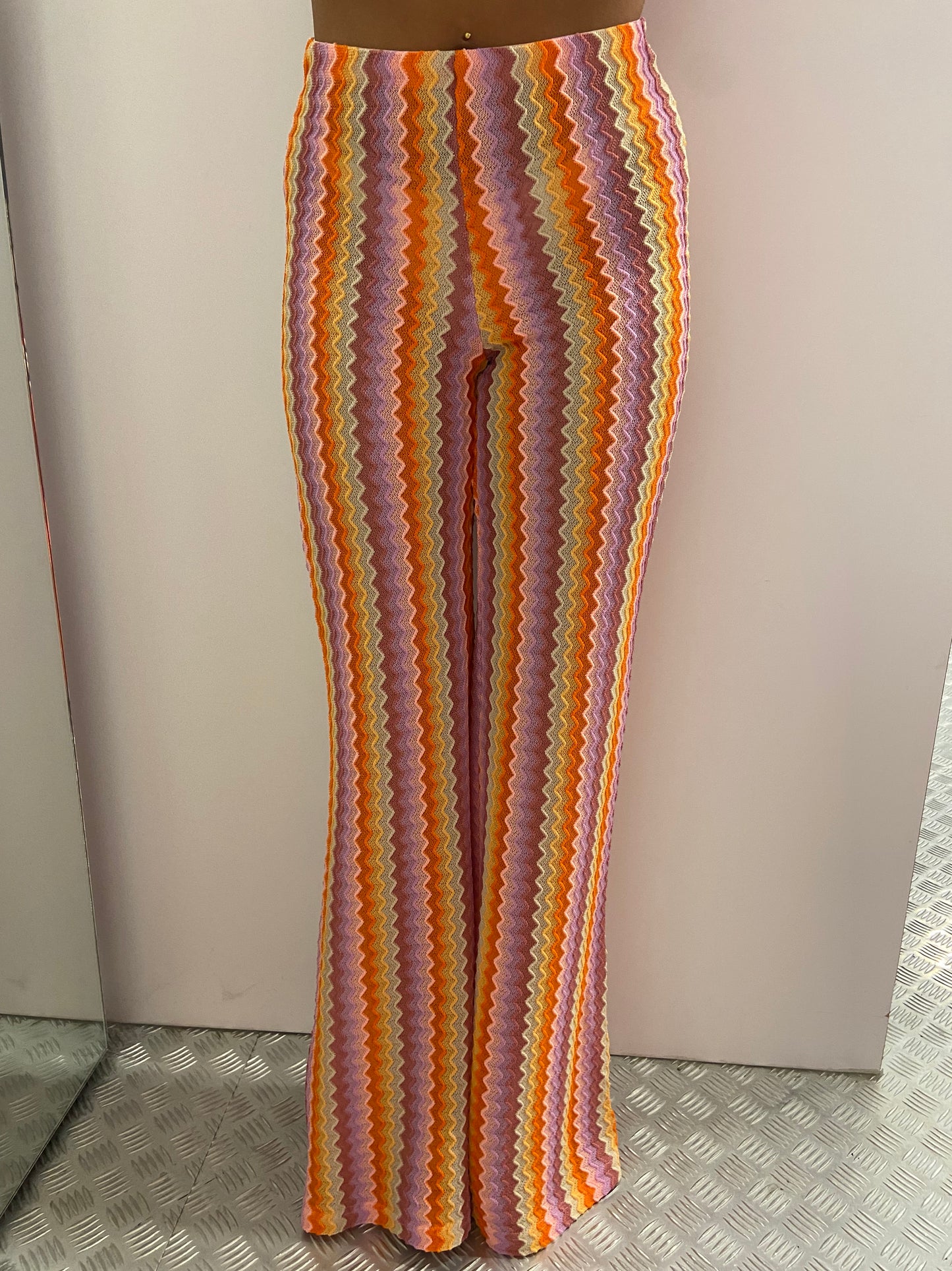 Zigzag colourful flared