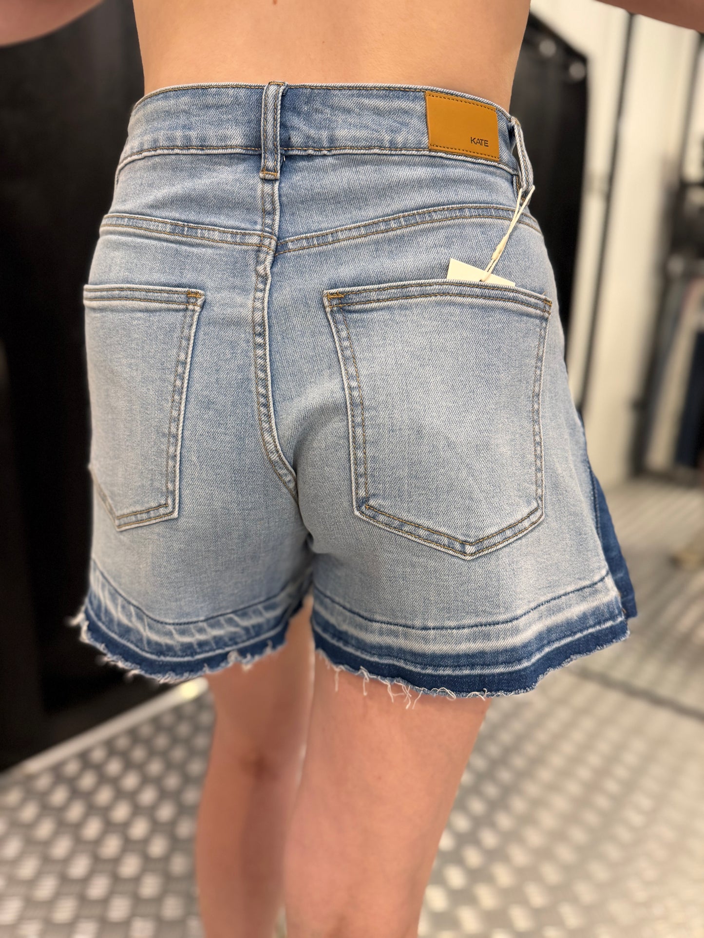Double denim kathy short