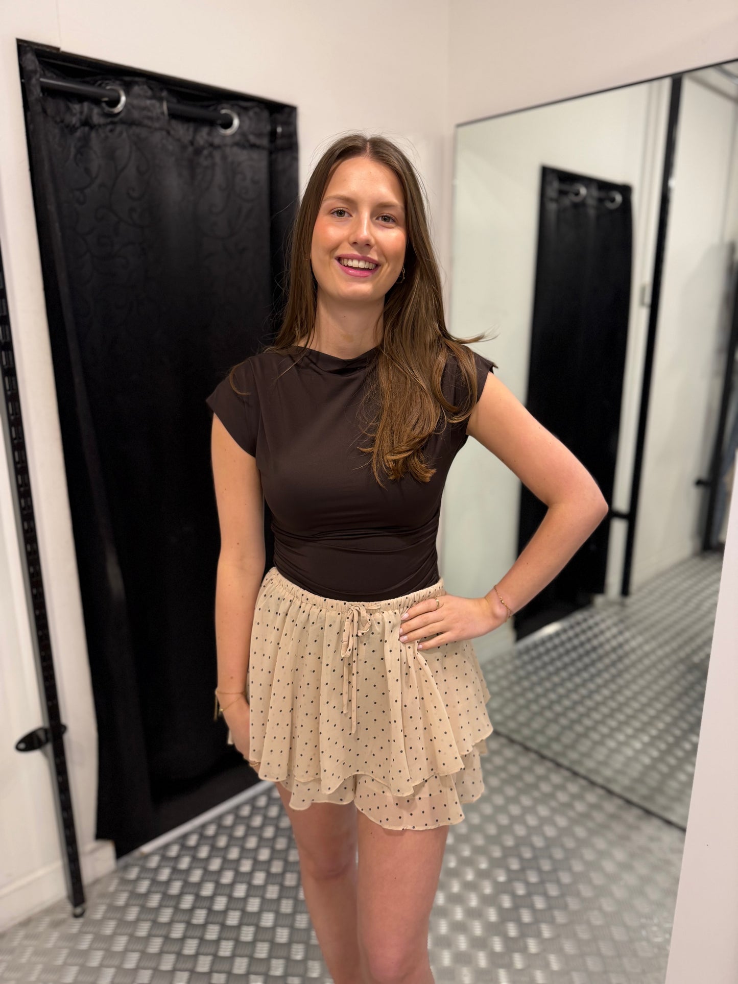 Brown body top