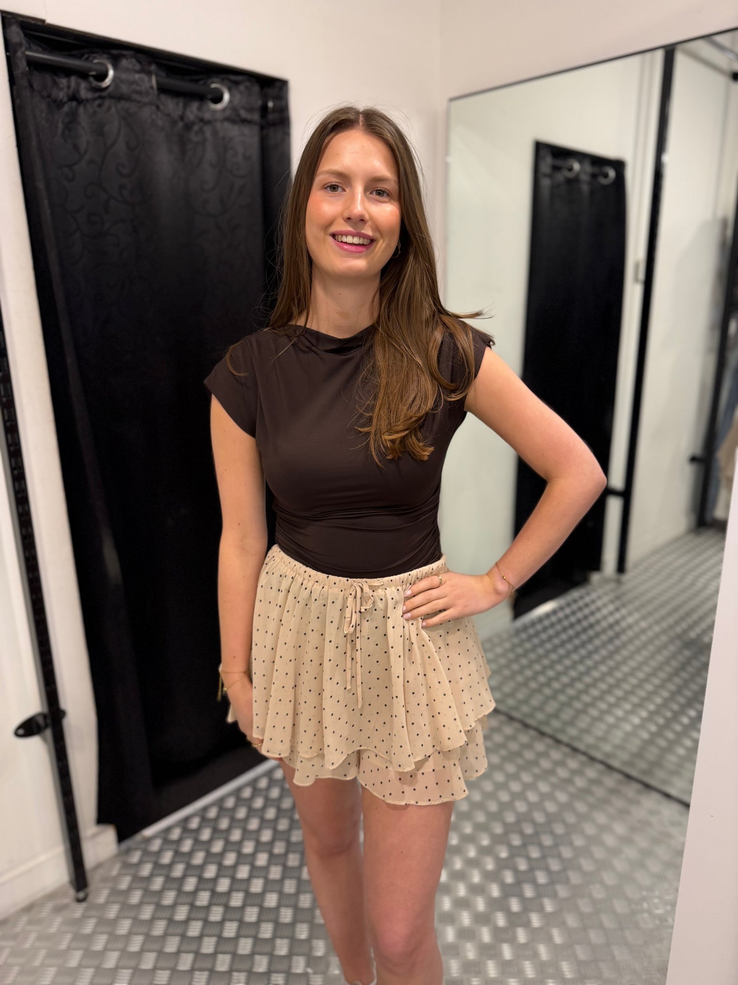 Brown body top