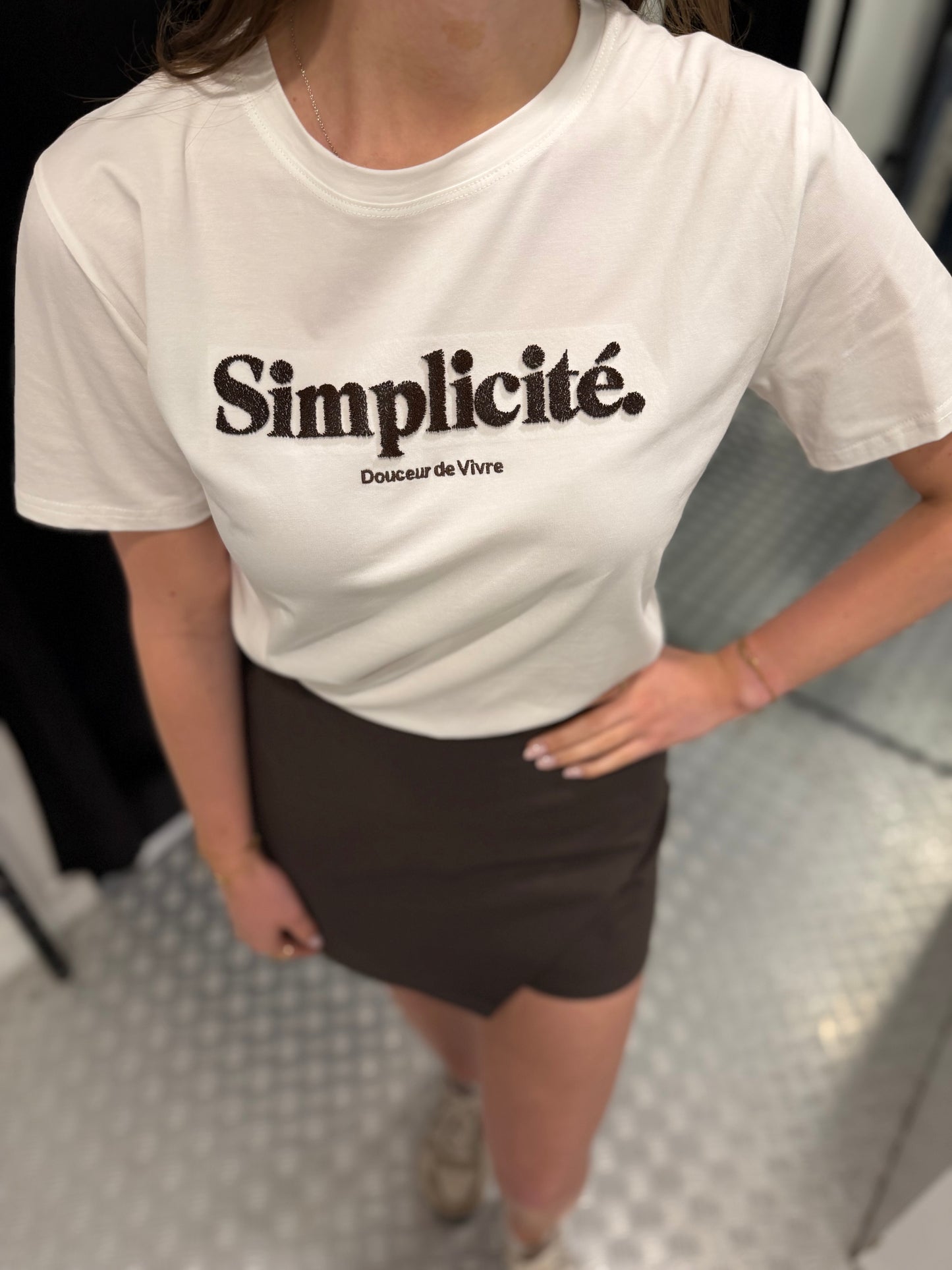 White tshirt simplicity