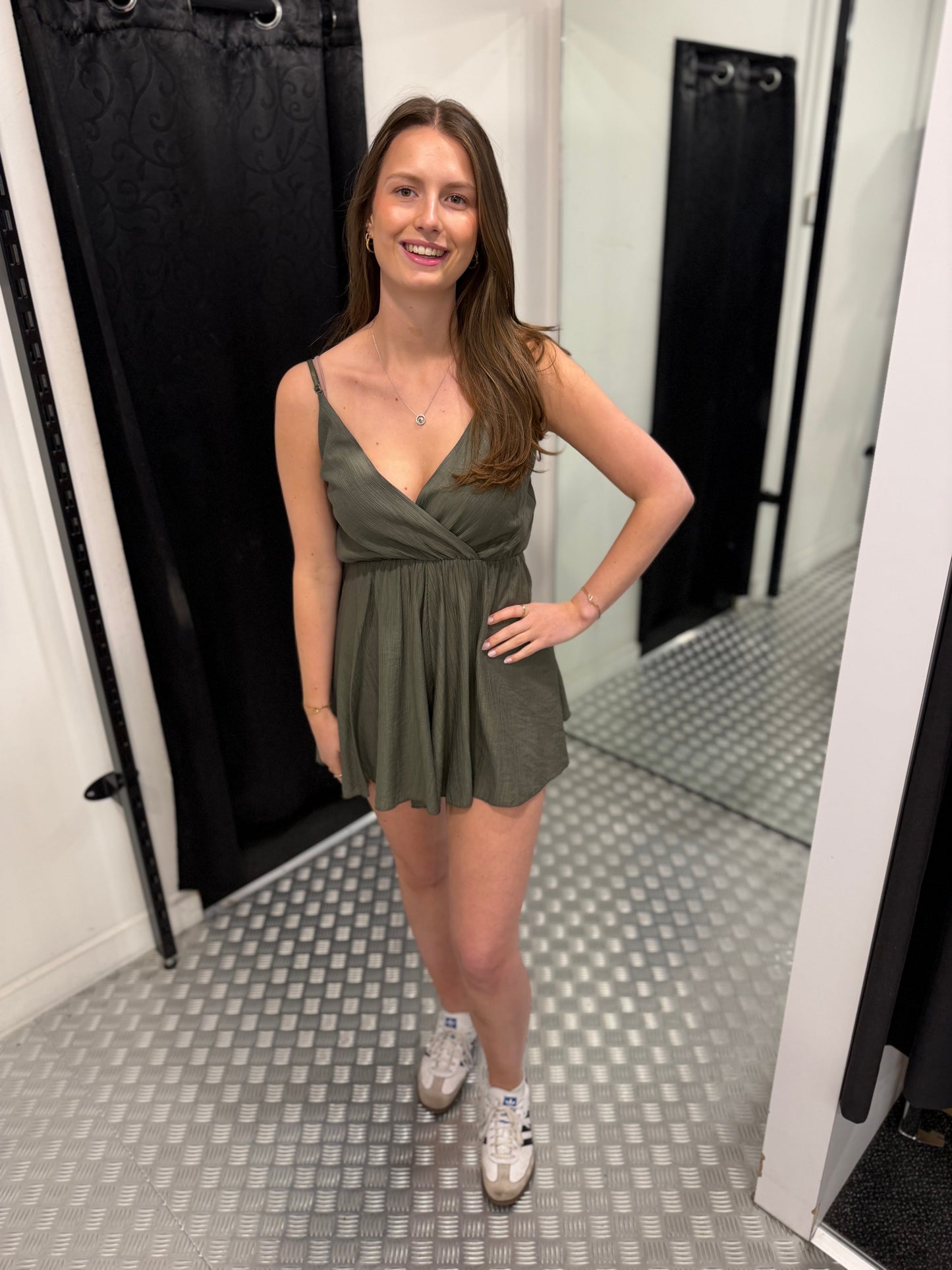 Legergroene playsuit