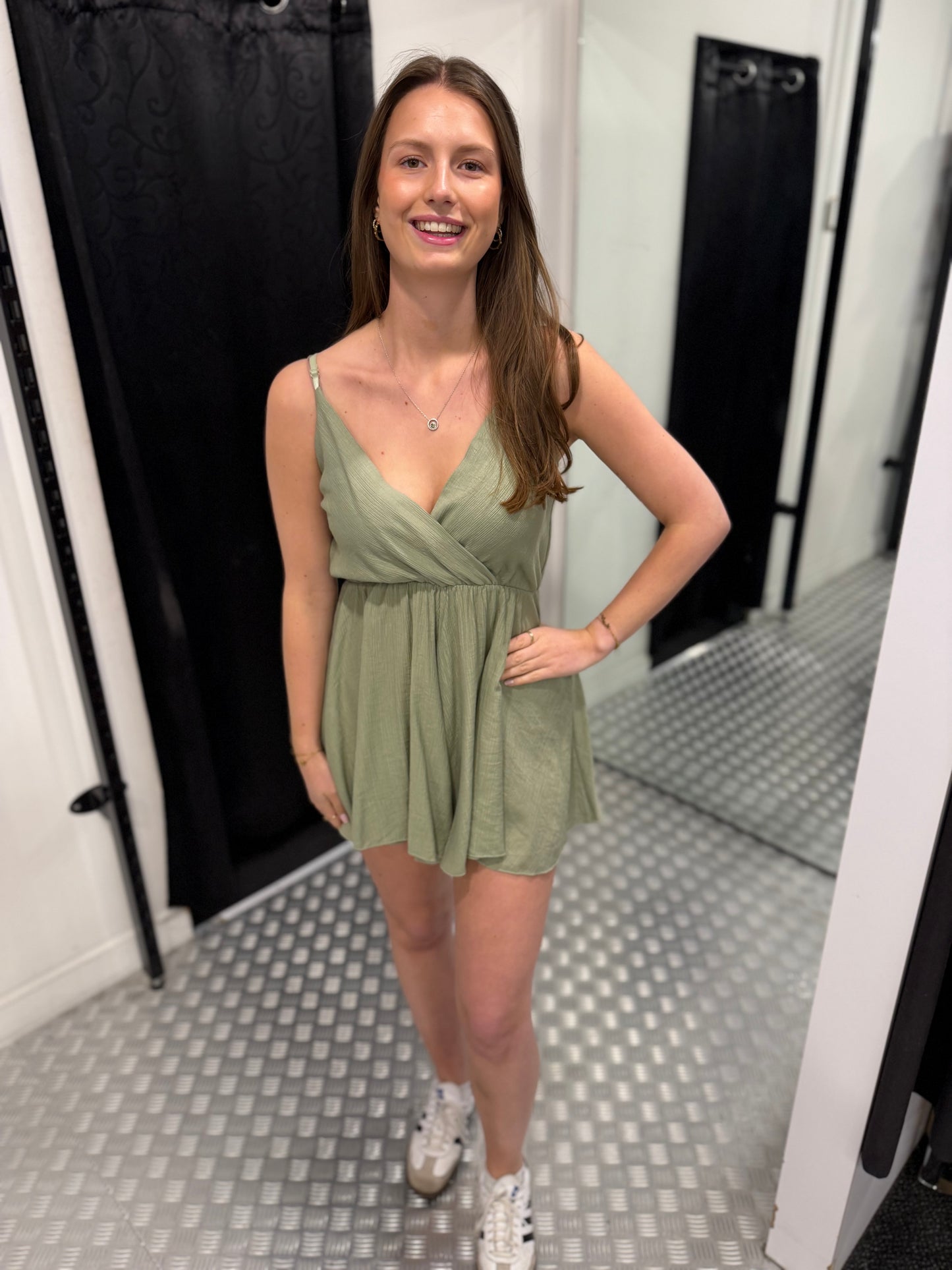 Lindegroene playsuit