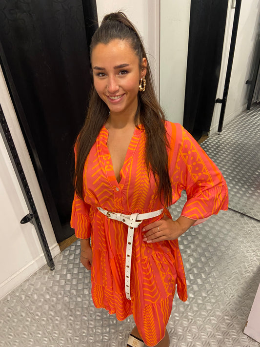 Ibiza orange dress