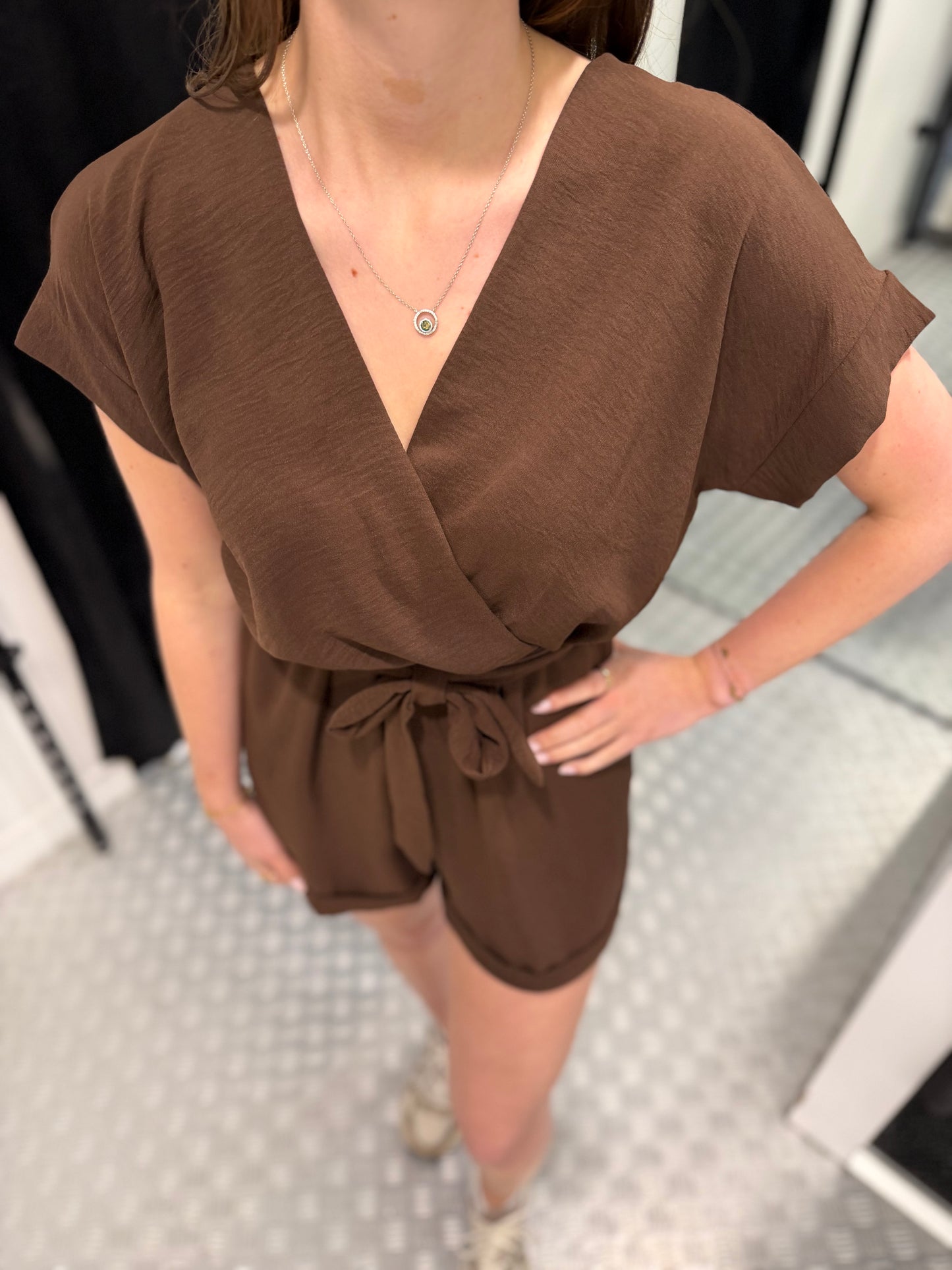 Bruine summer playsuit