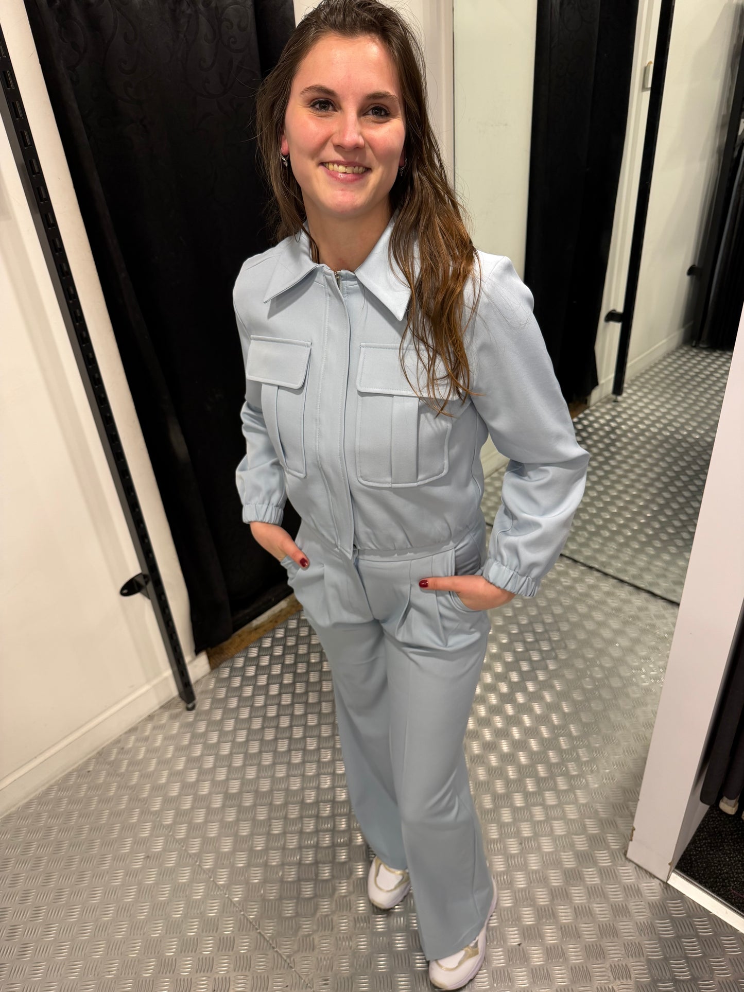 Blue classic pantalon