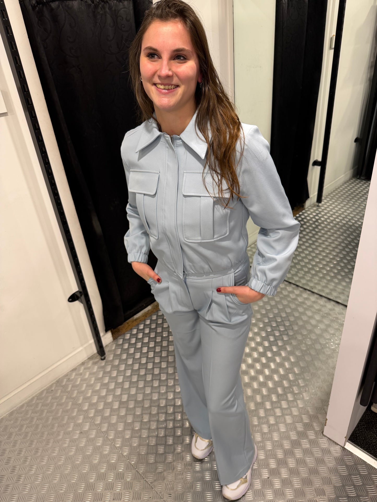 Blue classic pantalon