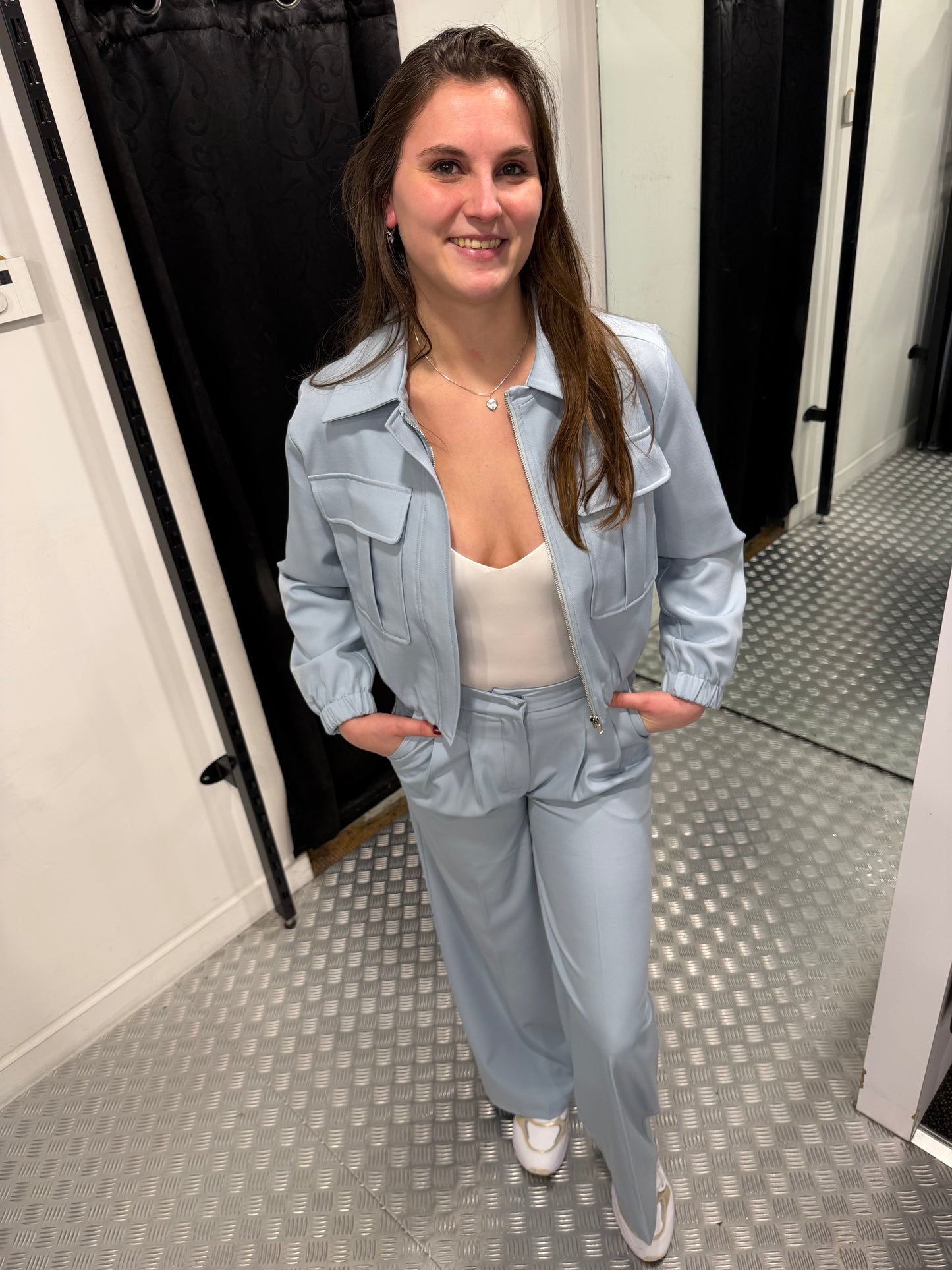 Blue classic pantalon