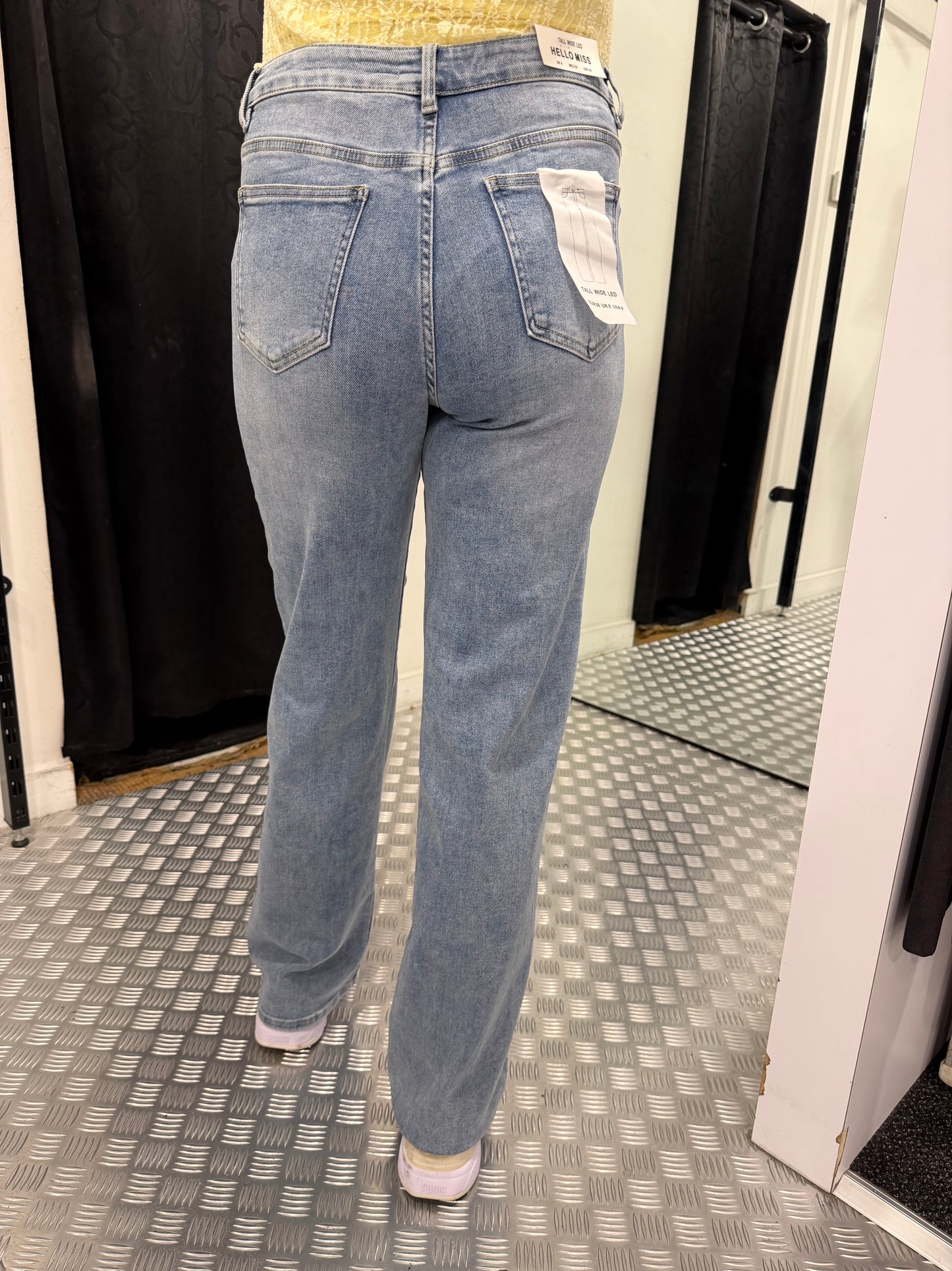 Wide leg tall denim