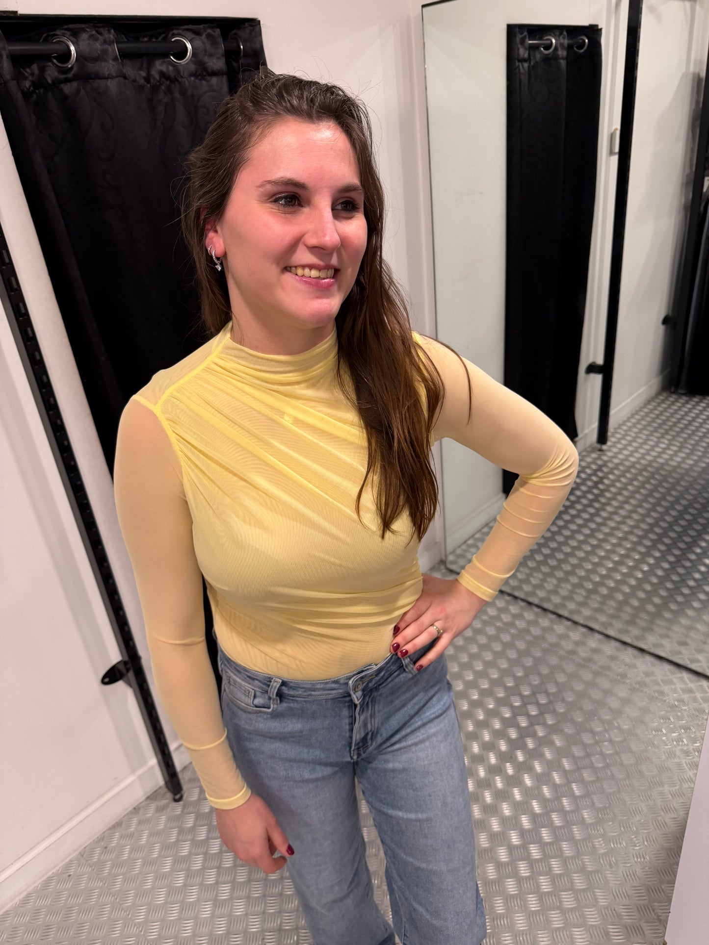 Lichtblauwe mesh body by swan