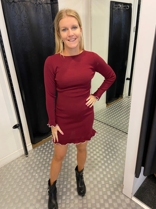 Solange dress bordeaux