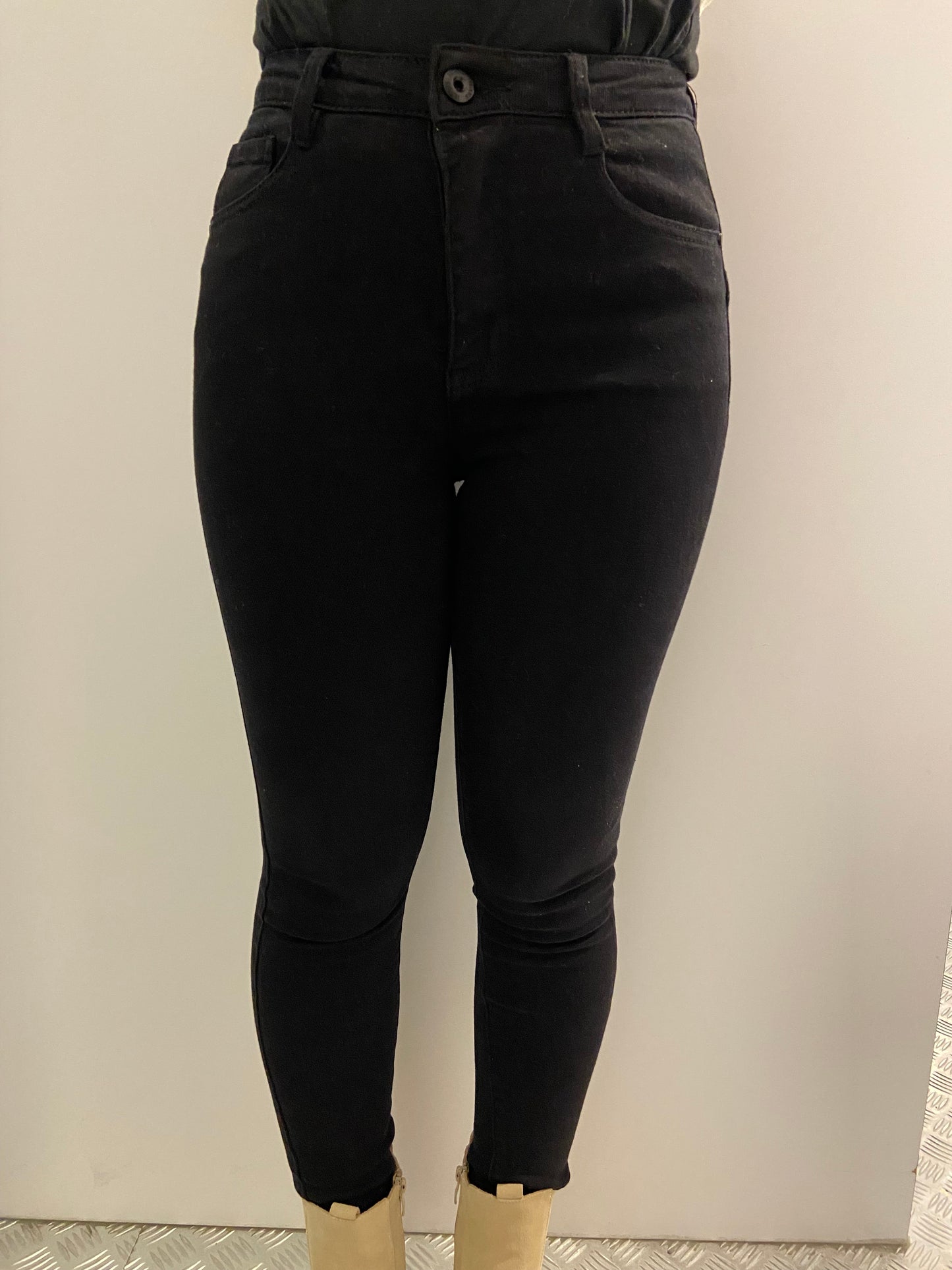 Zwarte laulia skinny push up
