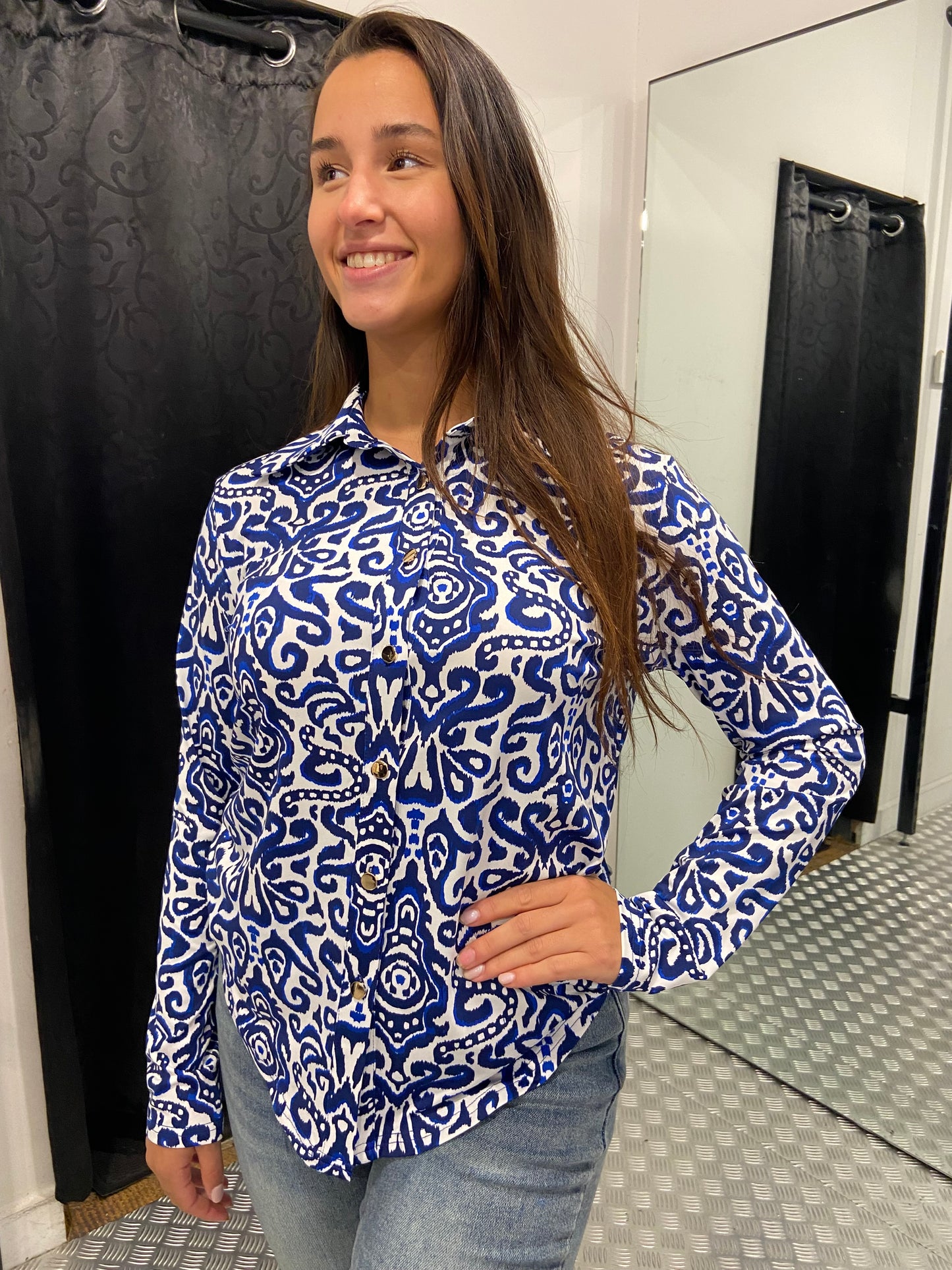 Blue travelblouse by swan