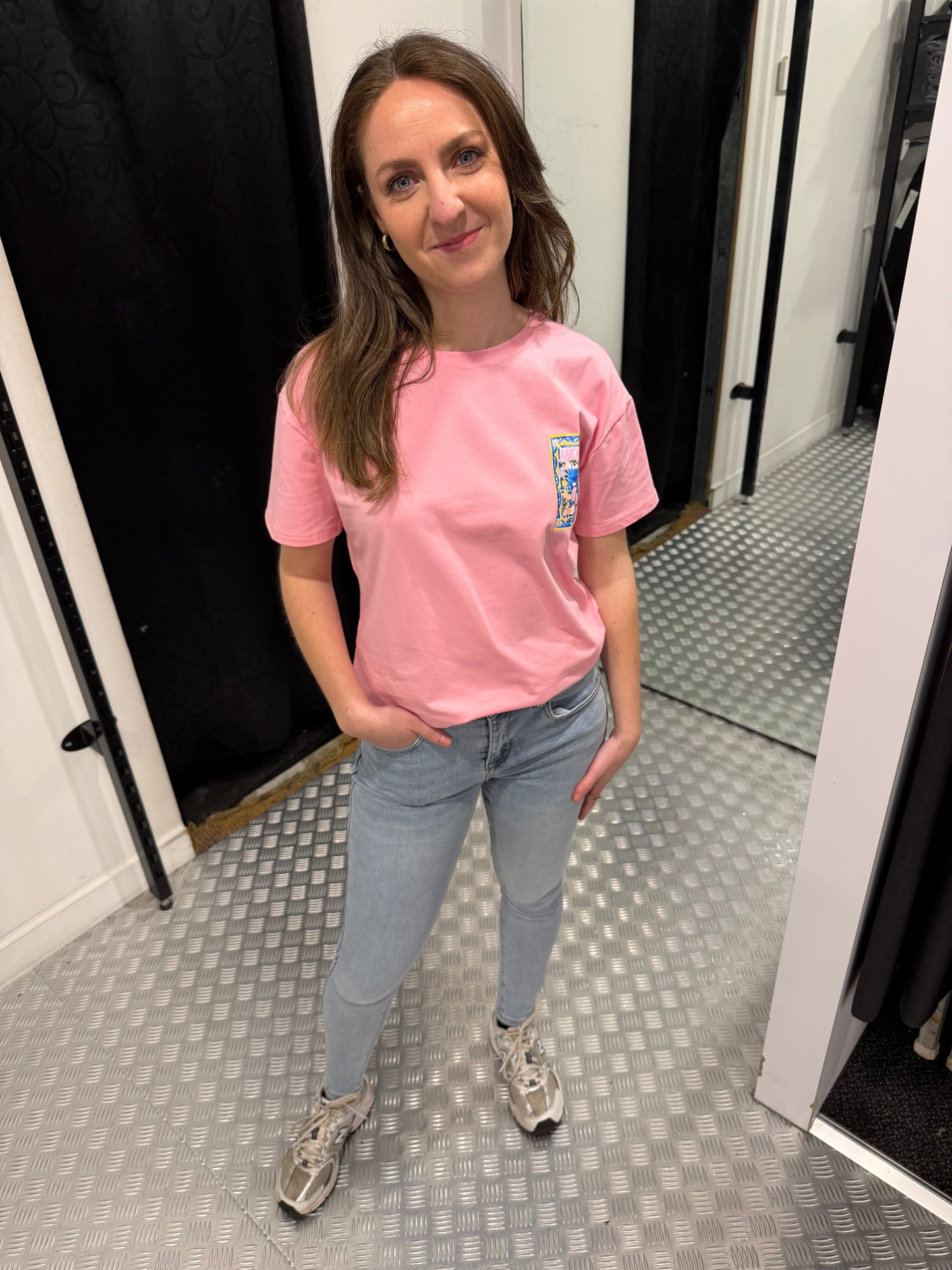 Andiamo summer roze tshirt