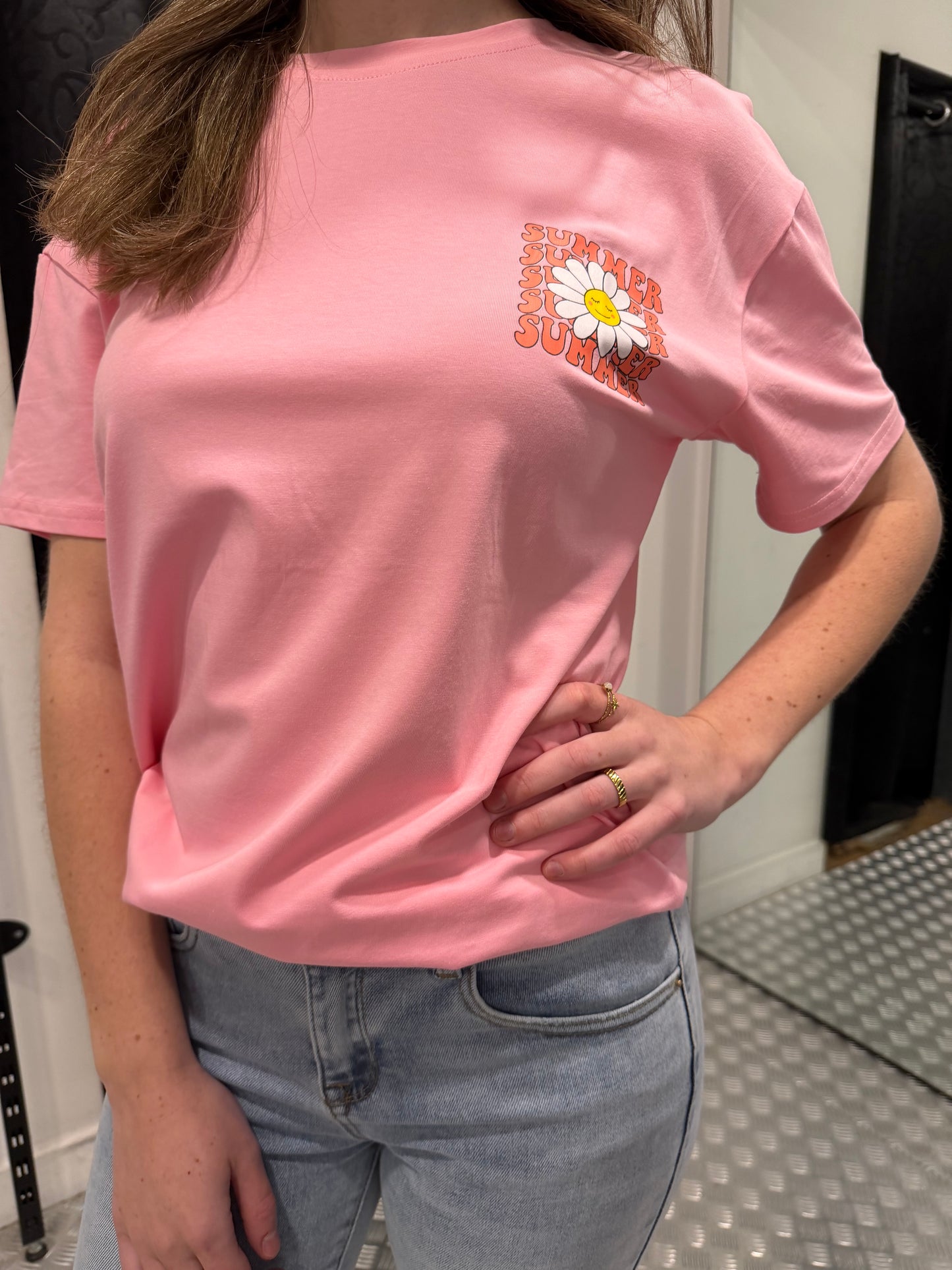 Summer roze tshirt