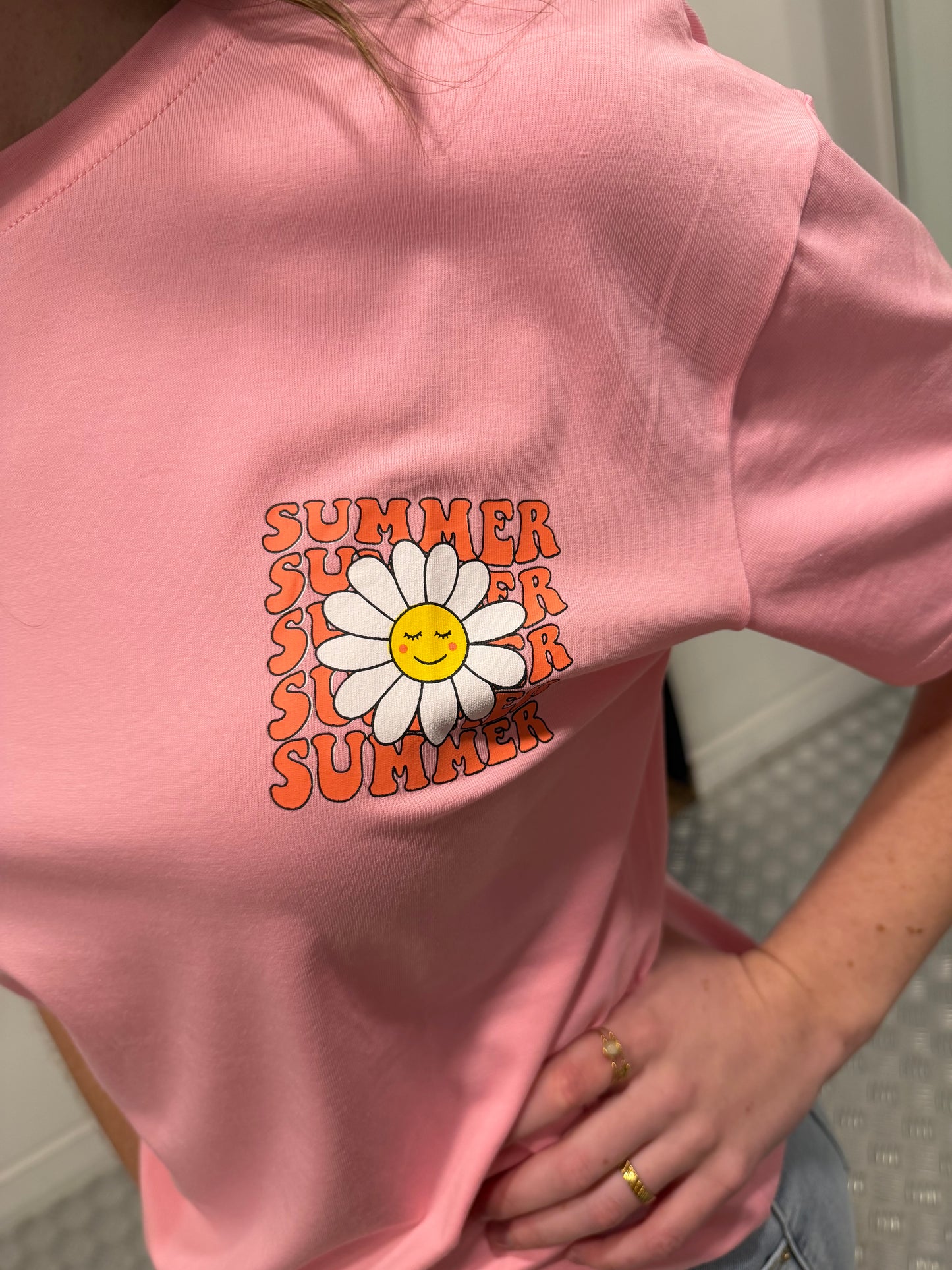 Summer roze tshirt
