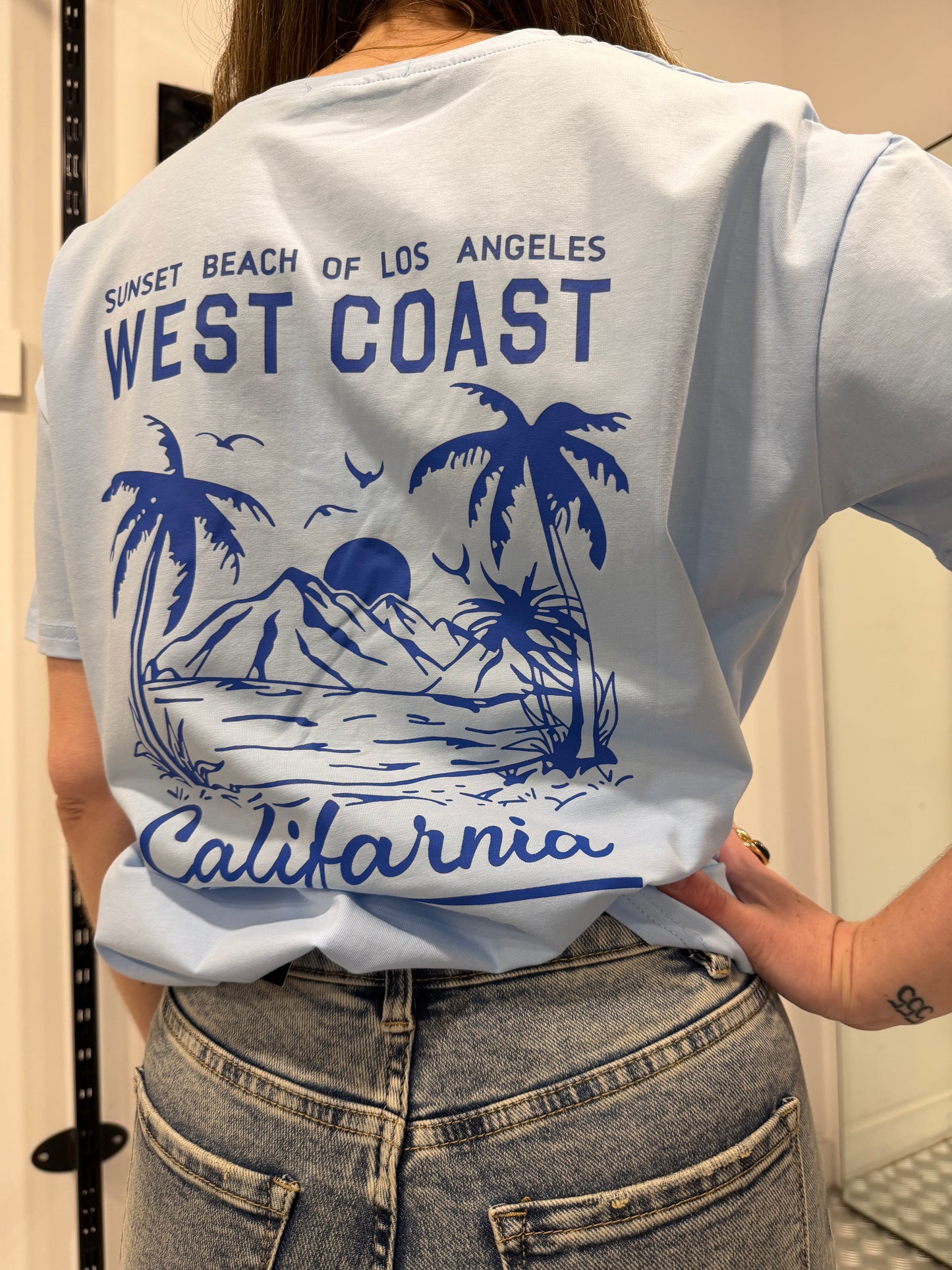 West coast blauw tshirt