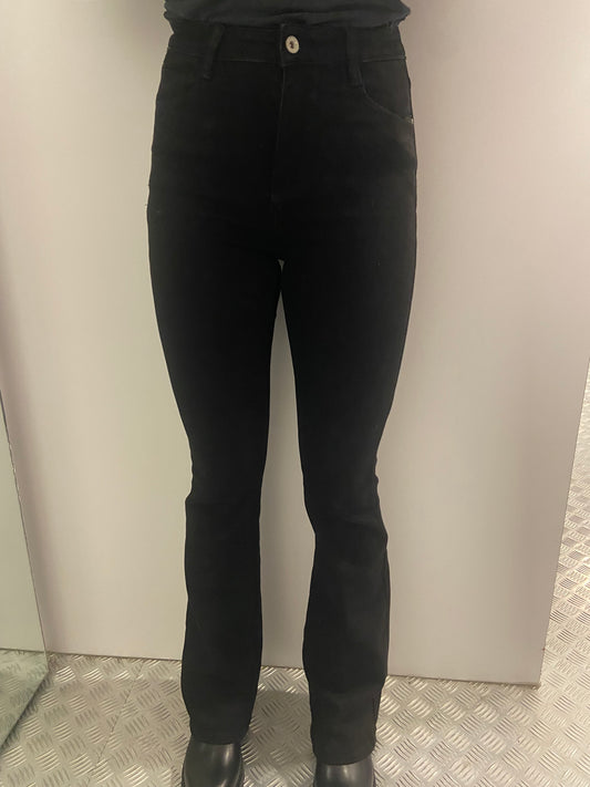 Zwarte denim flared
