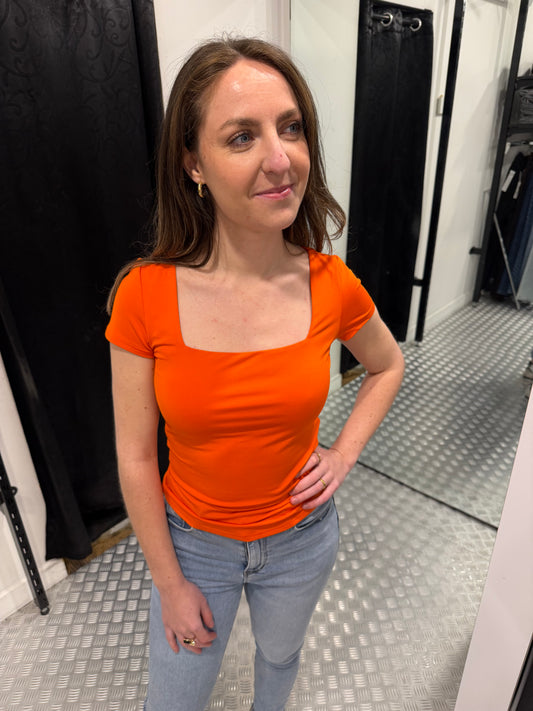 Oranje top vierkant KM by swan