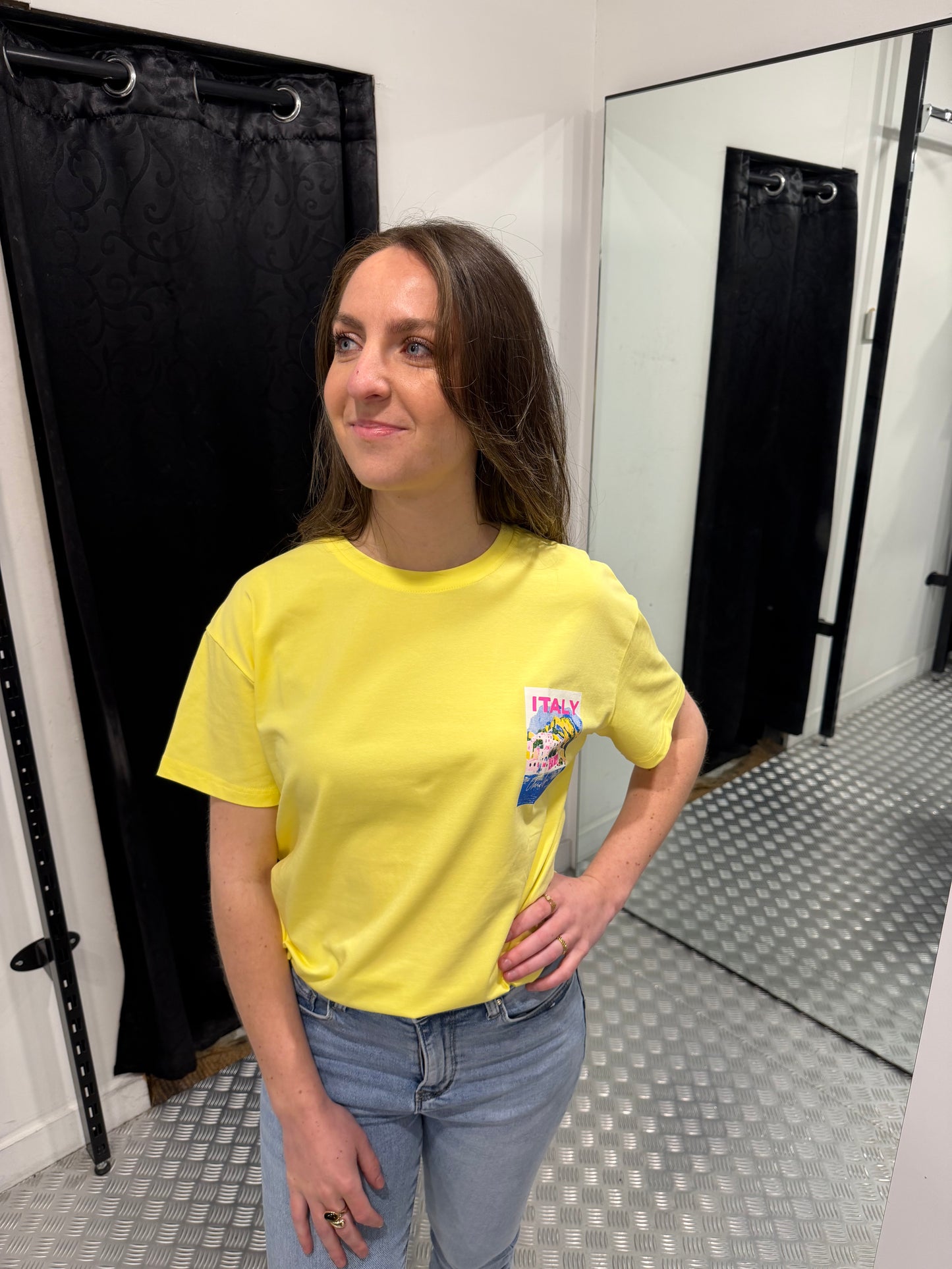 Italy geel tshirt