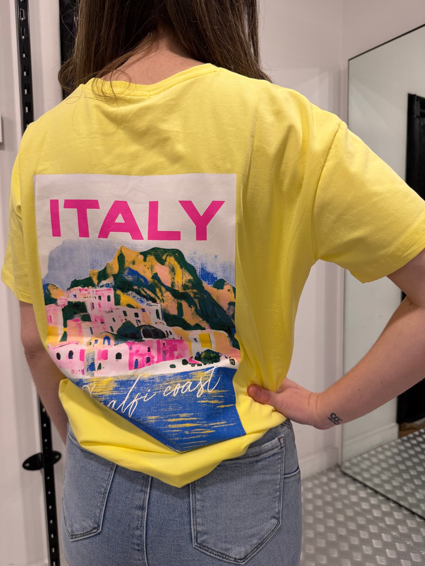 Italy geel tshirt