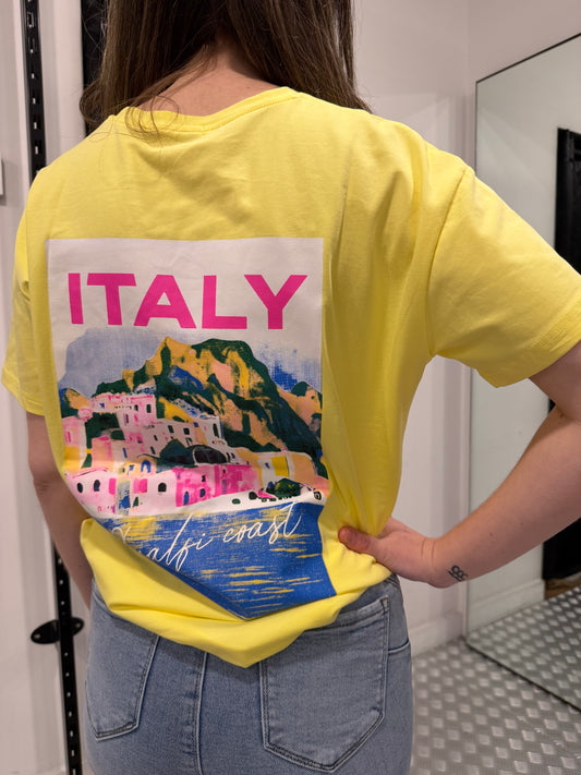 Italy geel tshirt