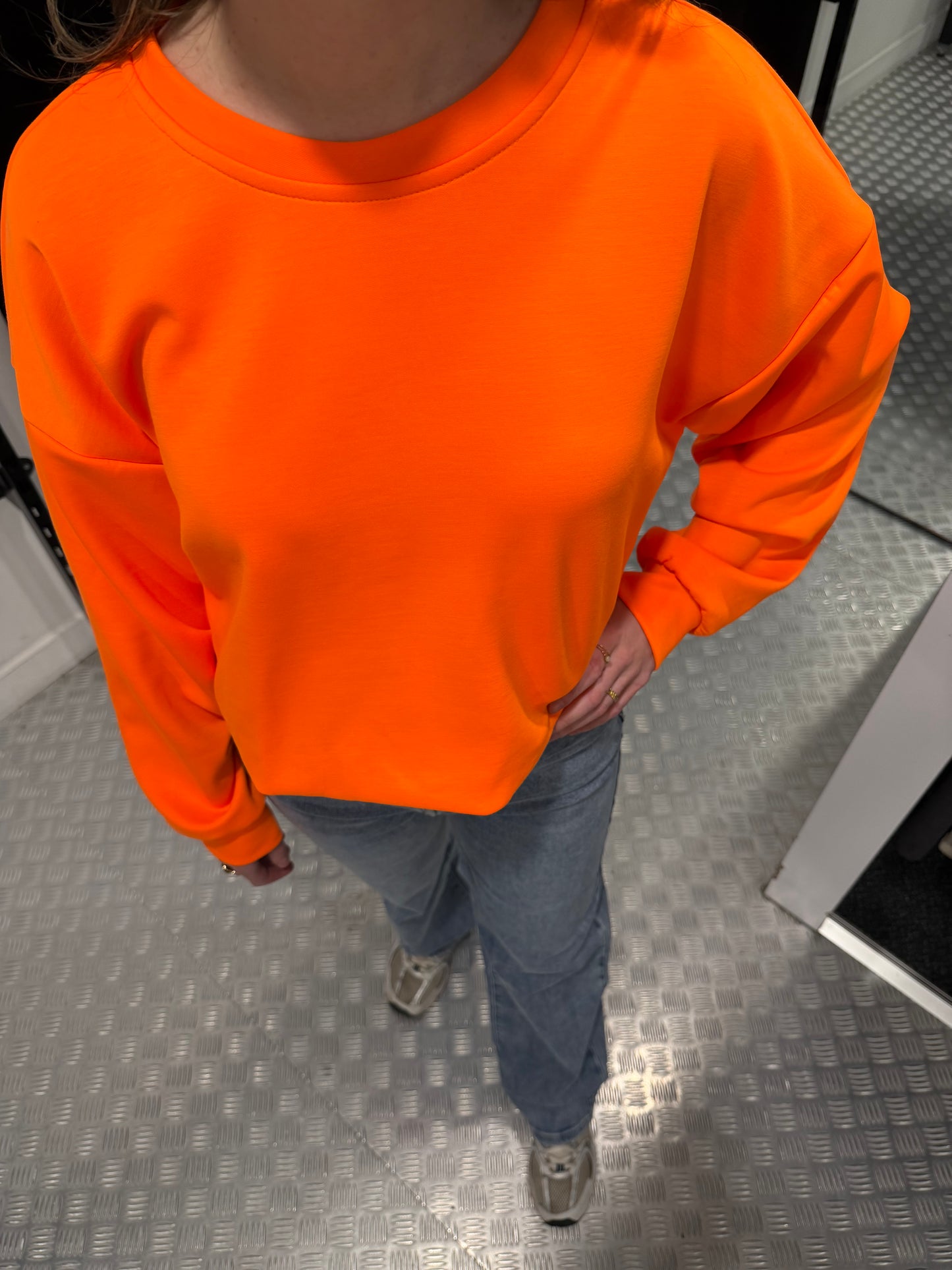 Oranje neon sweater