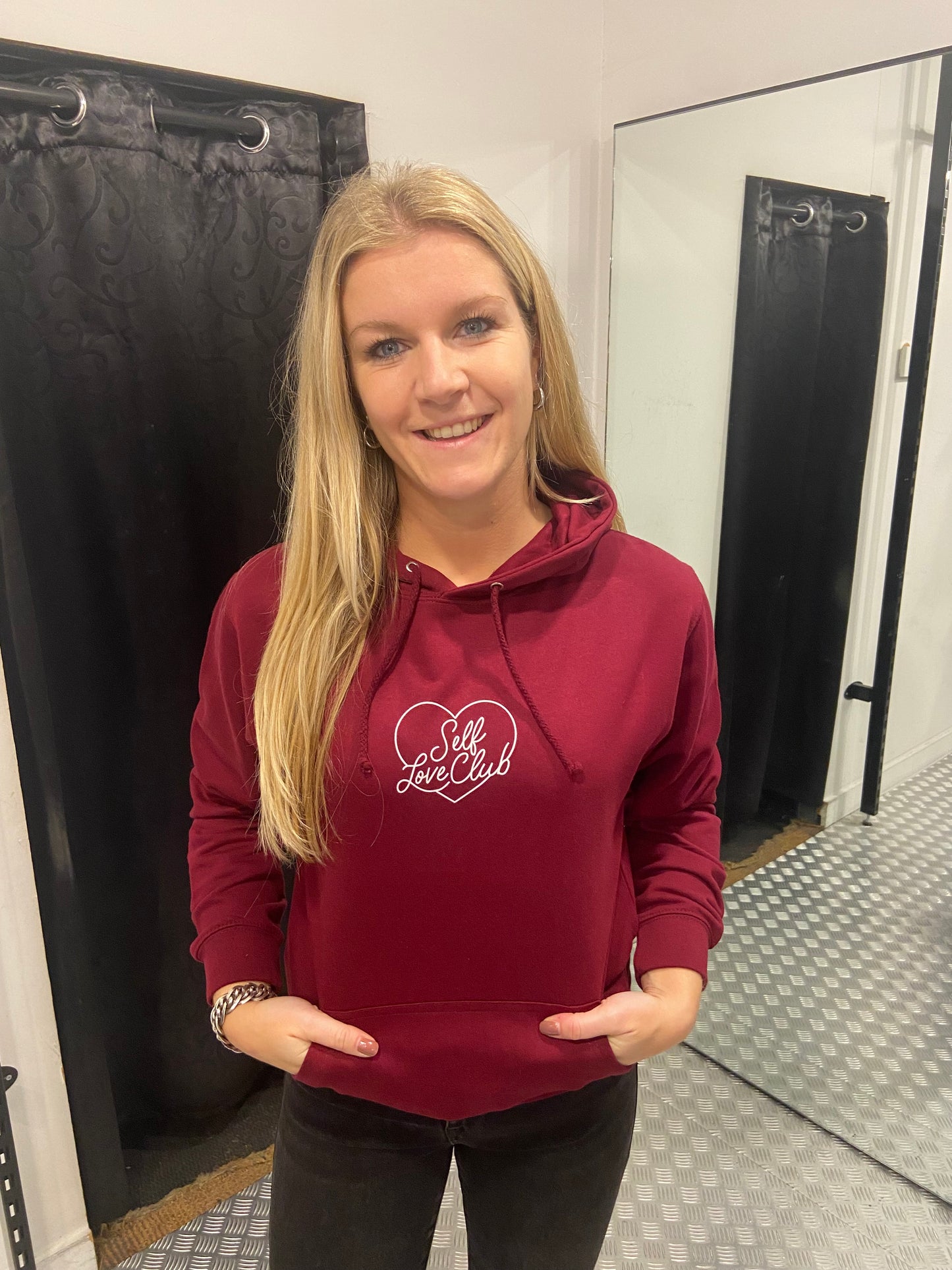 Bordeaux Self love hoodie