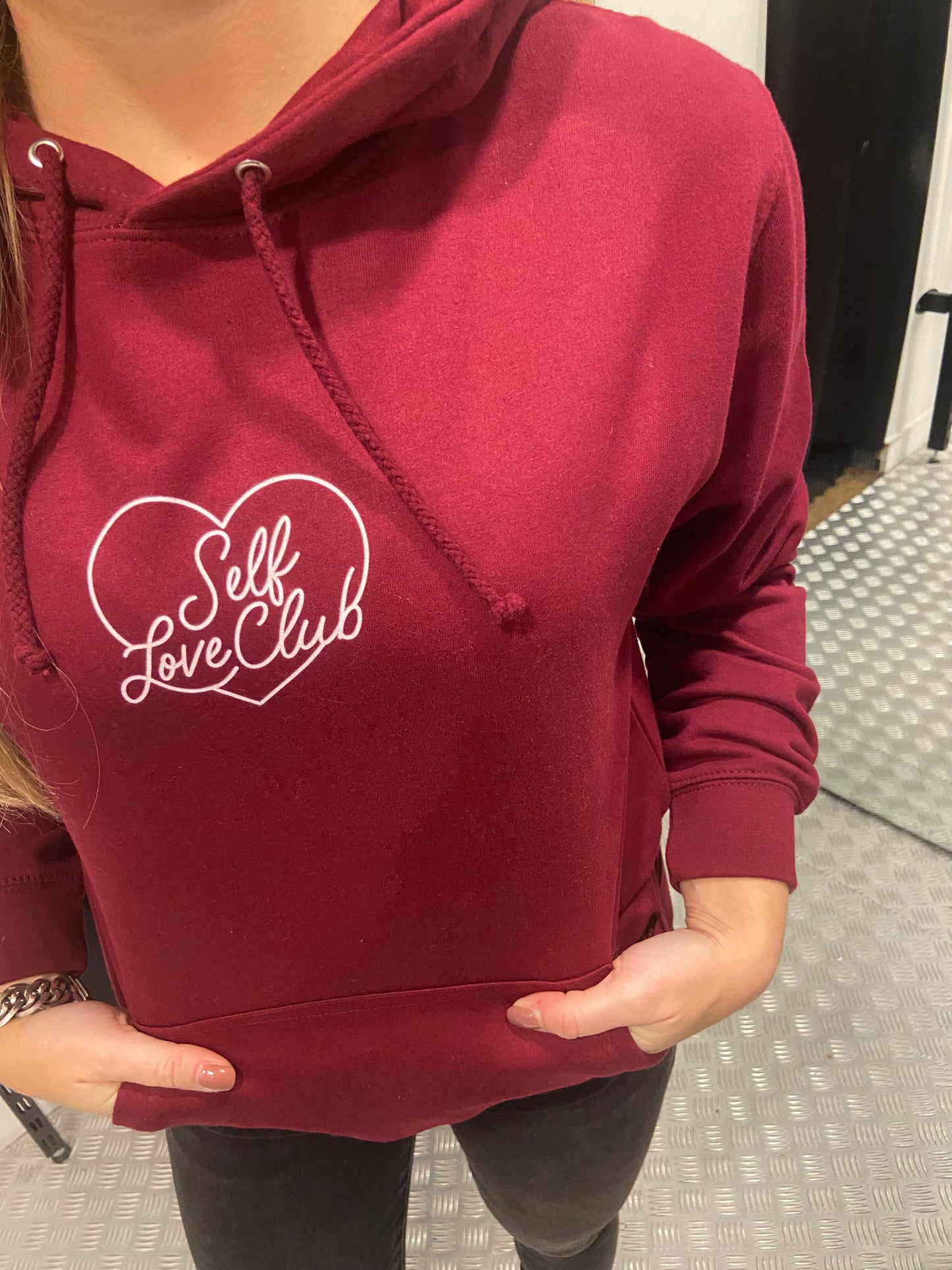 Bordeaux Self love hoodie