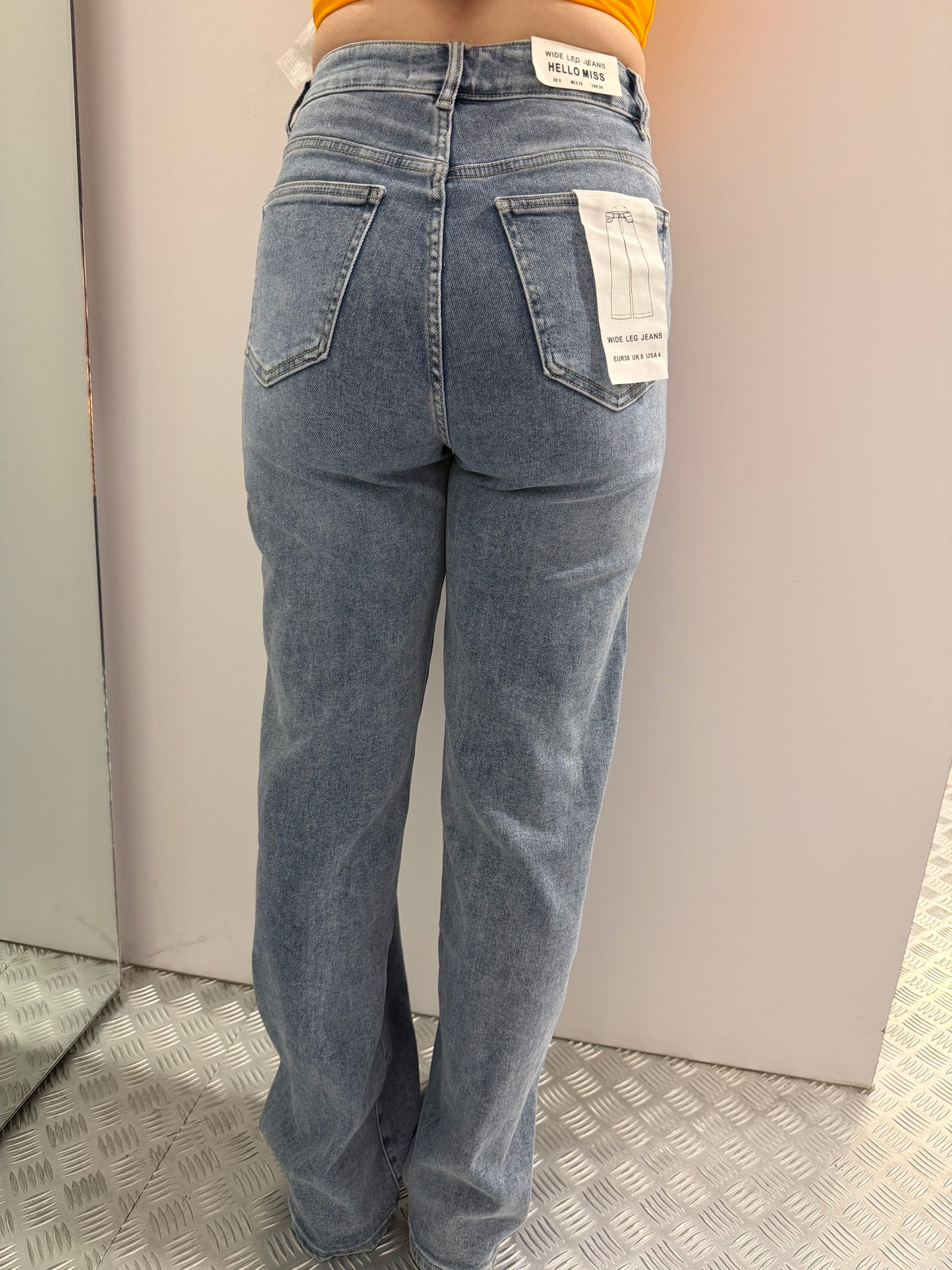 Medium wide leg jeans HM