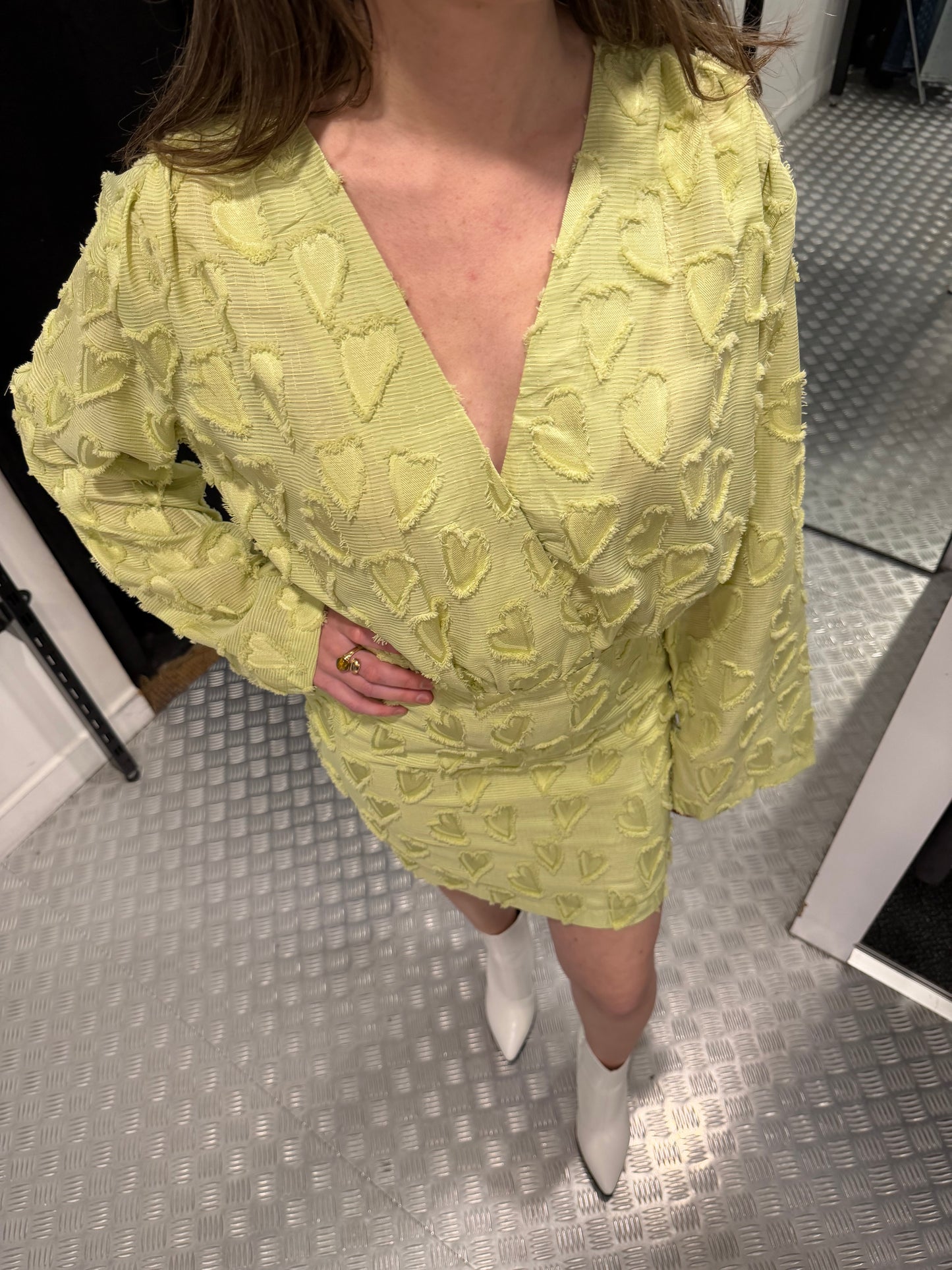 Green hearts spring dress ivivi