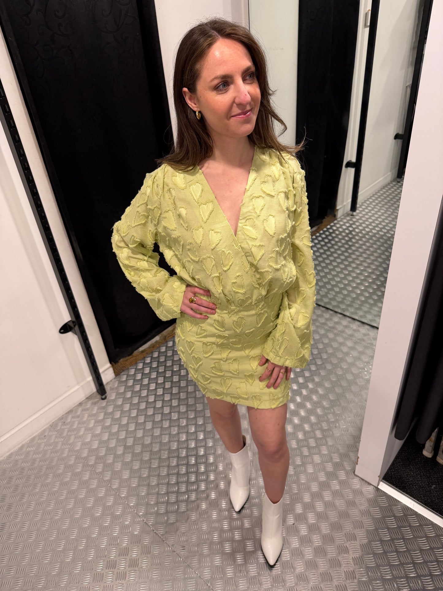 Green hearts spring dress ivivi