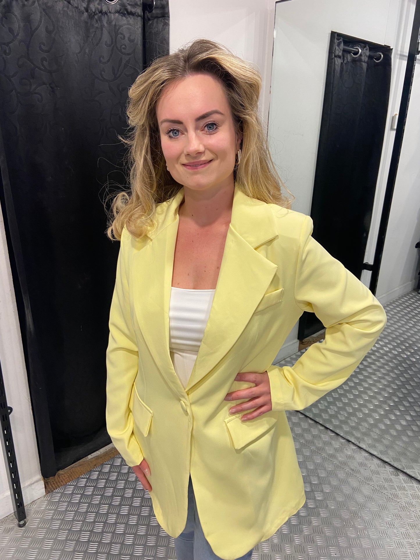 Butter yellow blazer