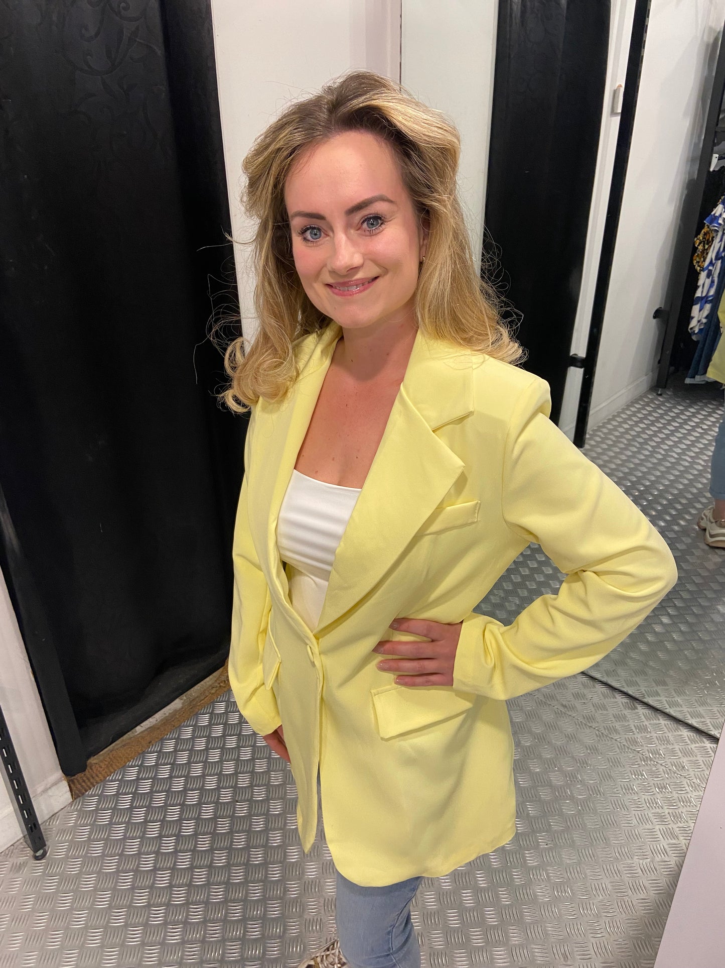 Butter yellow blazer