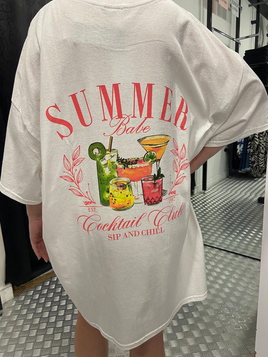 Tshirt dress Summerdrinks