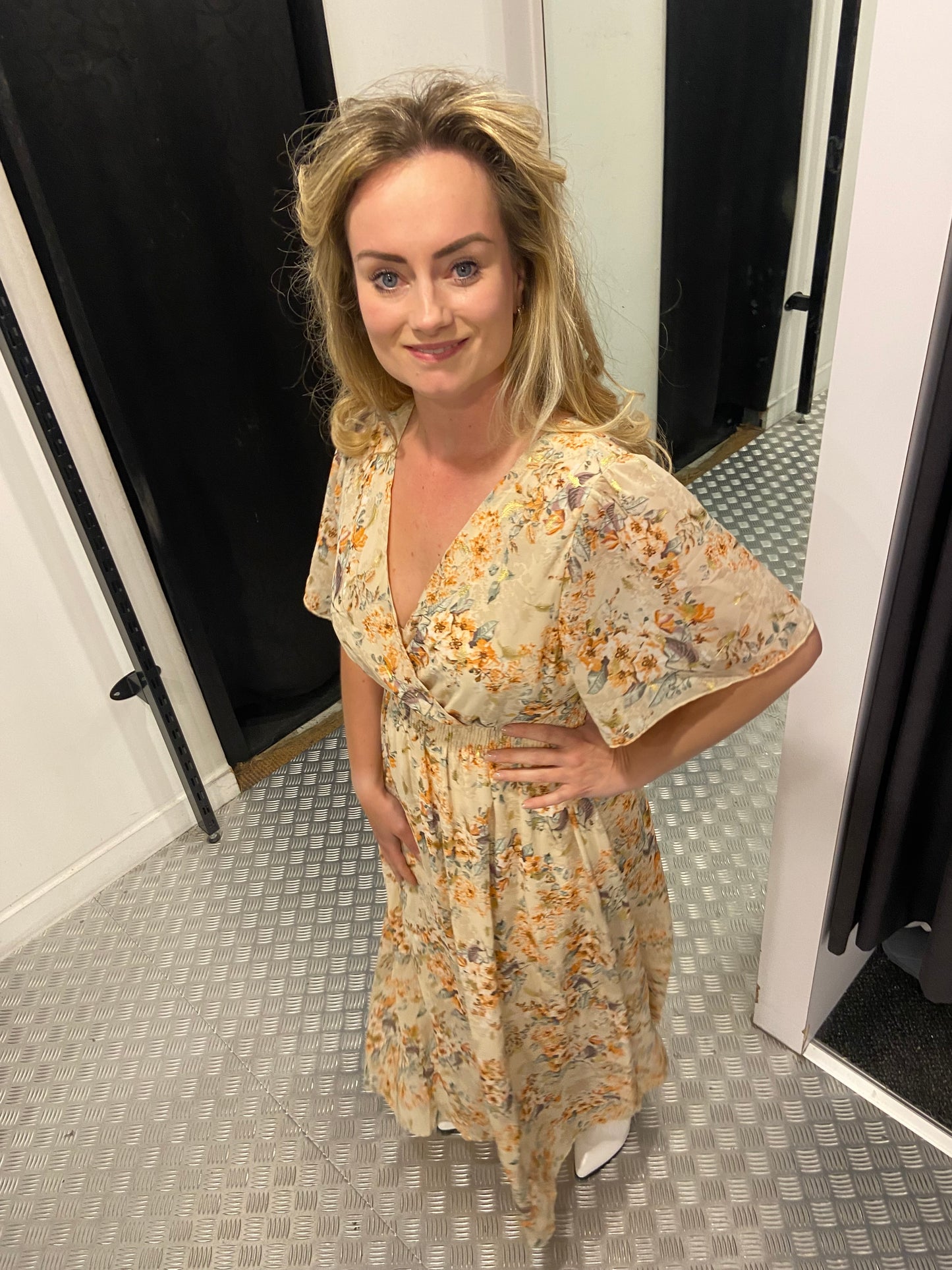 Beige summer dress