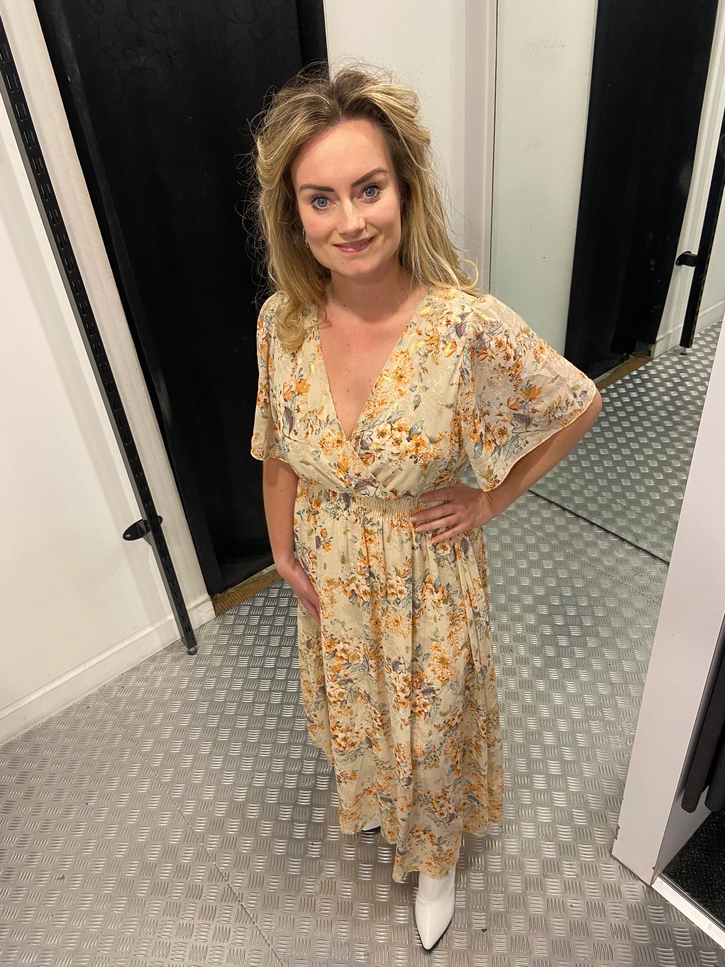 Beige summer dress