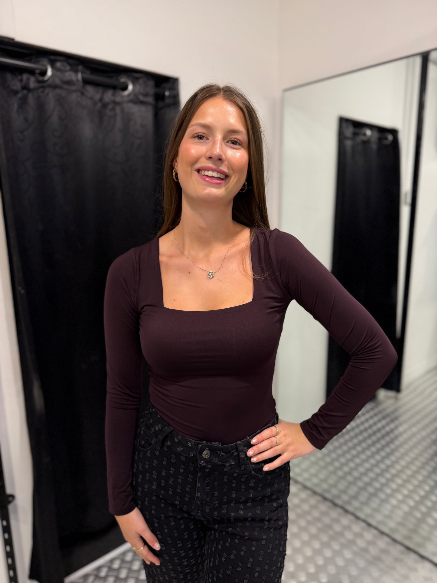 Plum top vierkante hals by swan LM