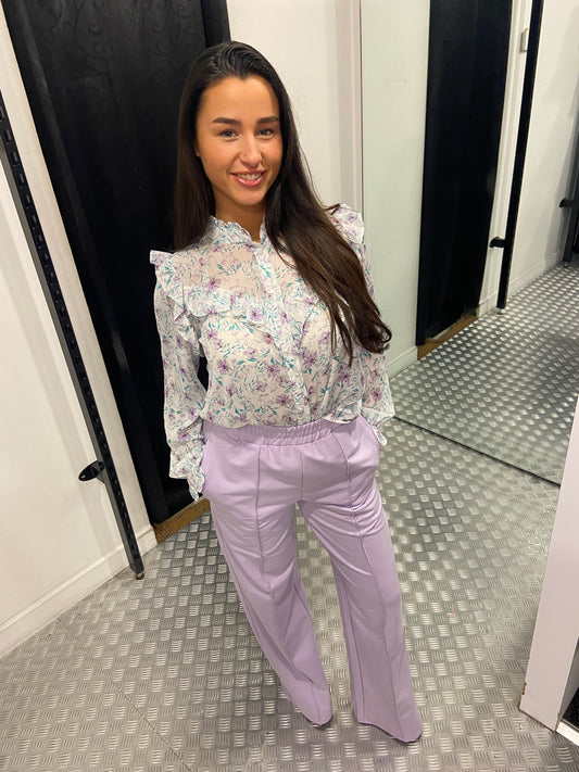 Lila wide joggingbroek By swan