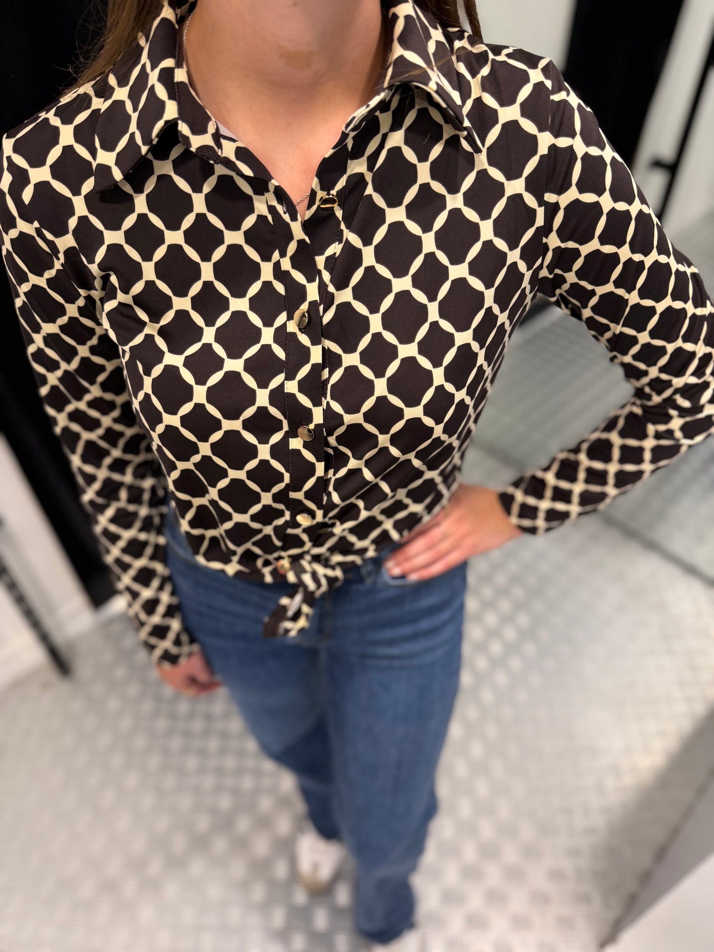 Sienna chocolate blouse by swan