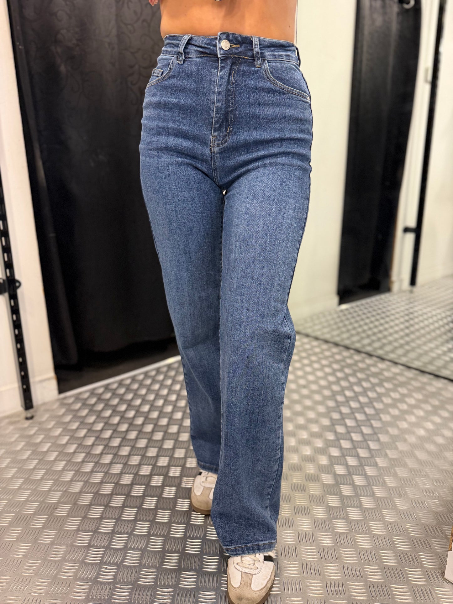 Medium blue wide leg HM