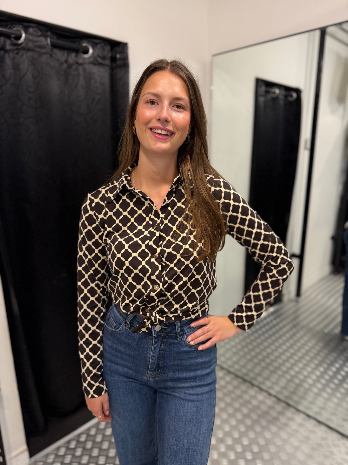 Sienna chocolate blouse by swan