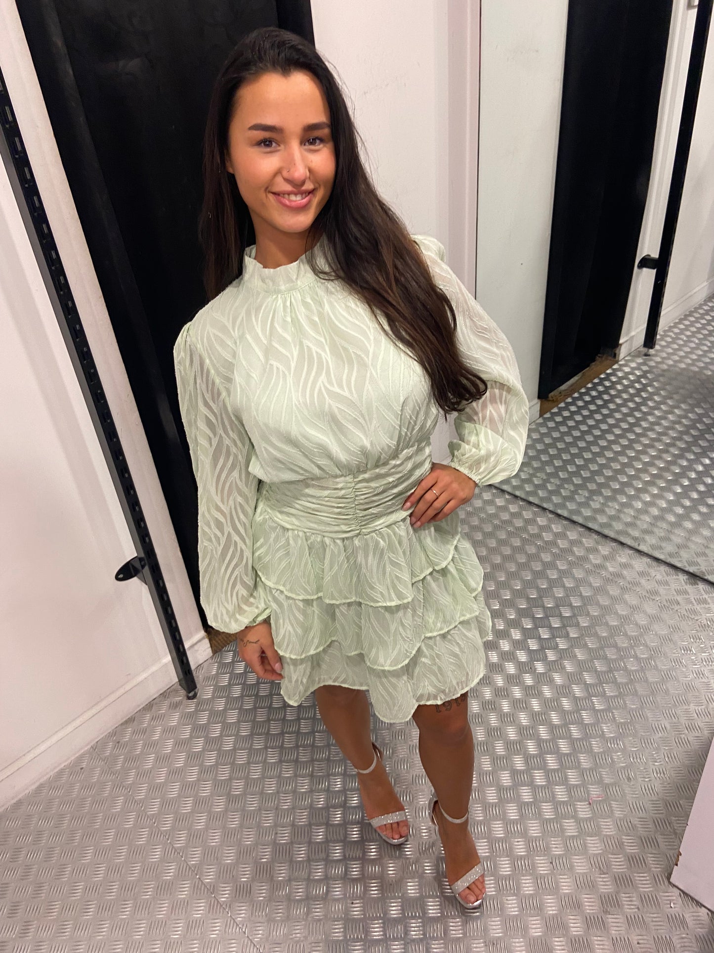 Mint blossom dress
