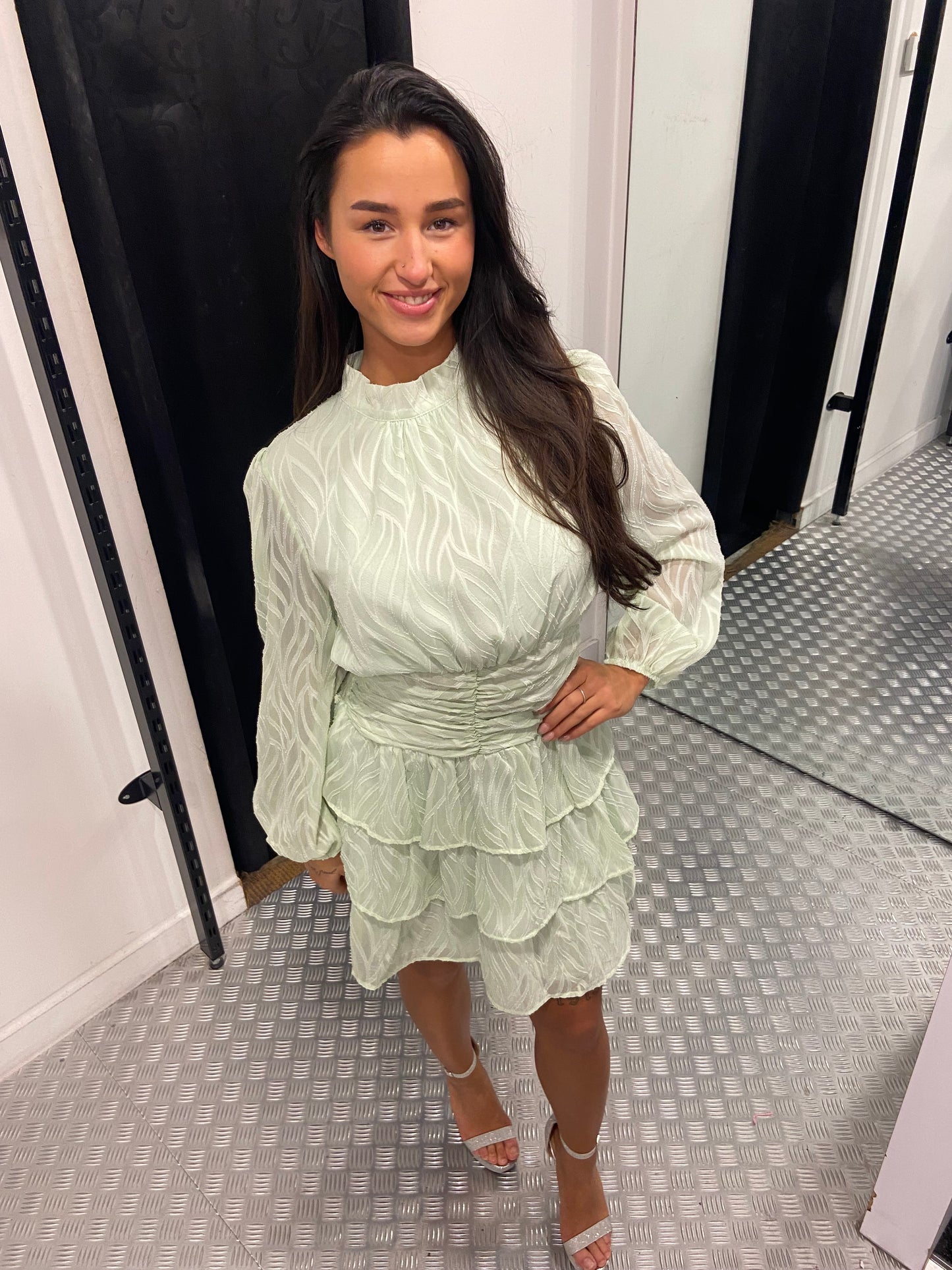 Mint blossom dress