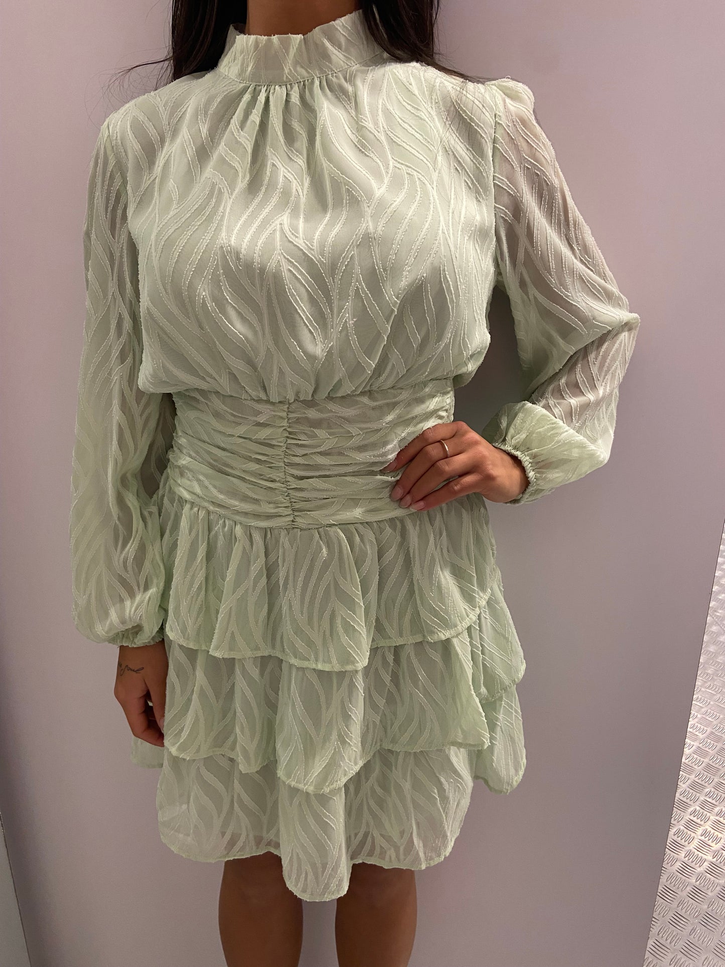 Mint blossom dress